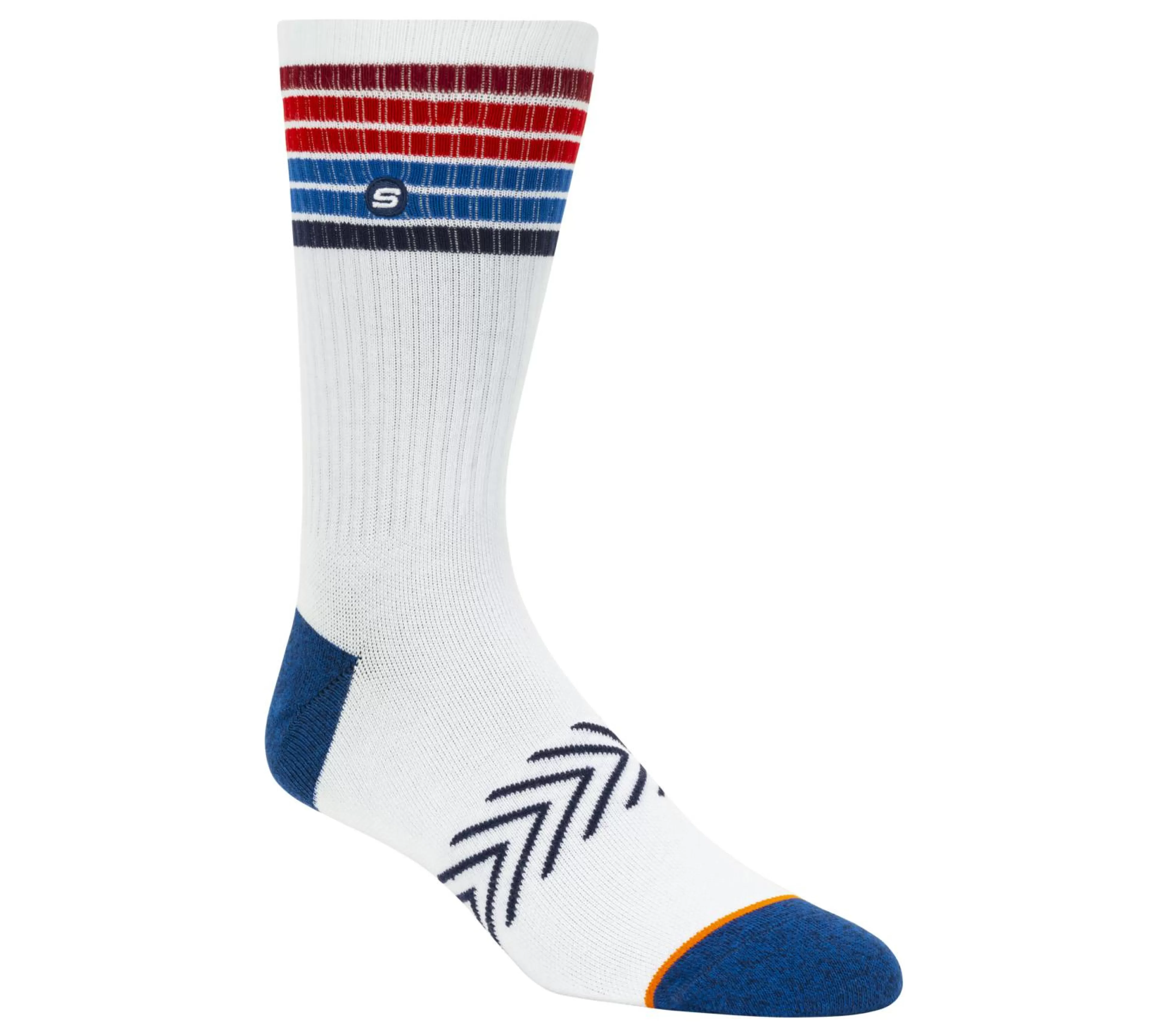 SKECHERS Sokken | Accessoires^1 Pack Americana Stripe Crew Socks WIT