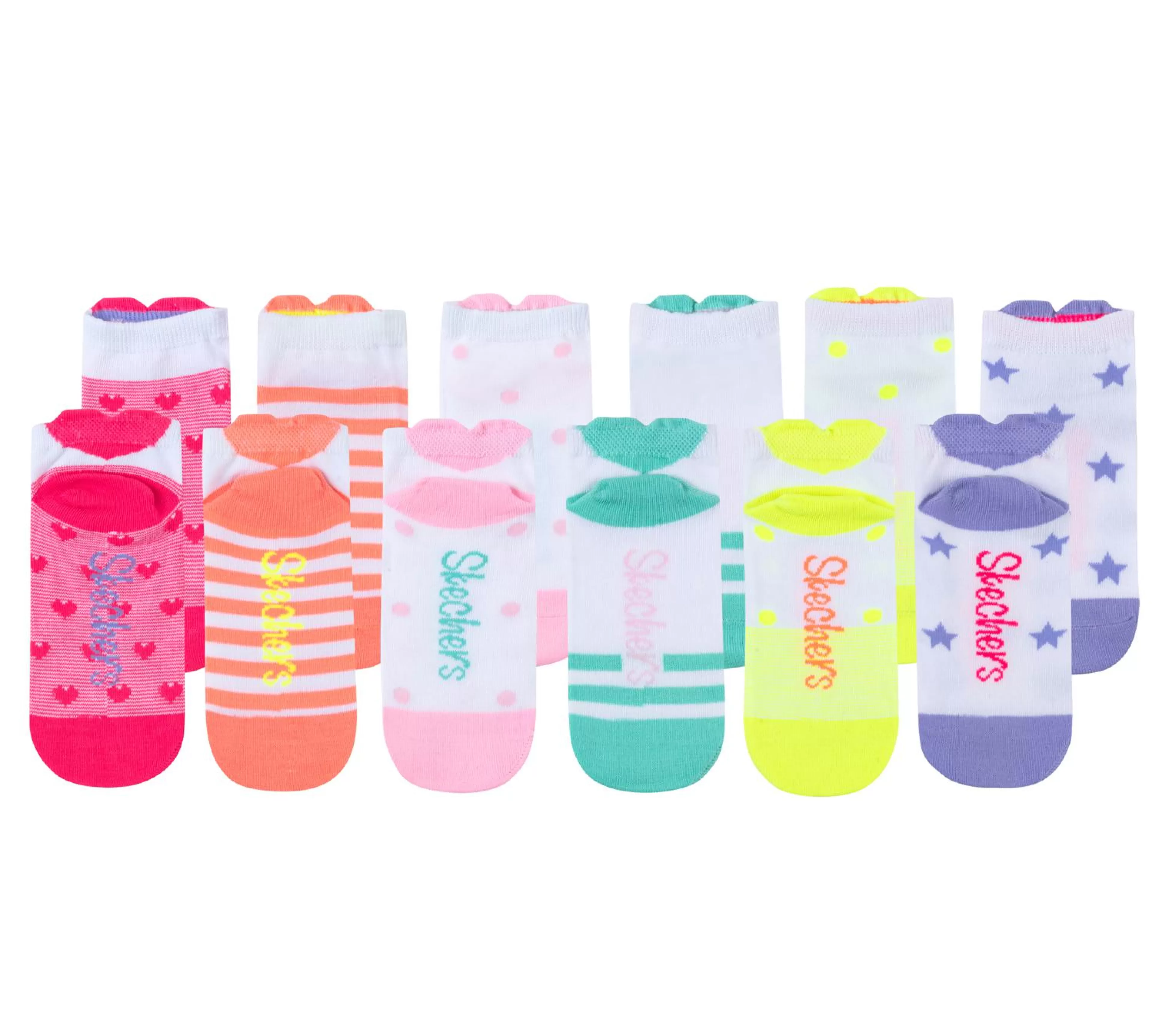 SKECHERS Sokken | Sokken^6 Pack Low Cut 3D Heart Socks MULTI