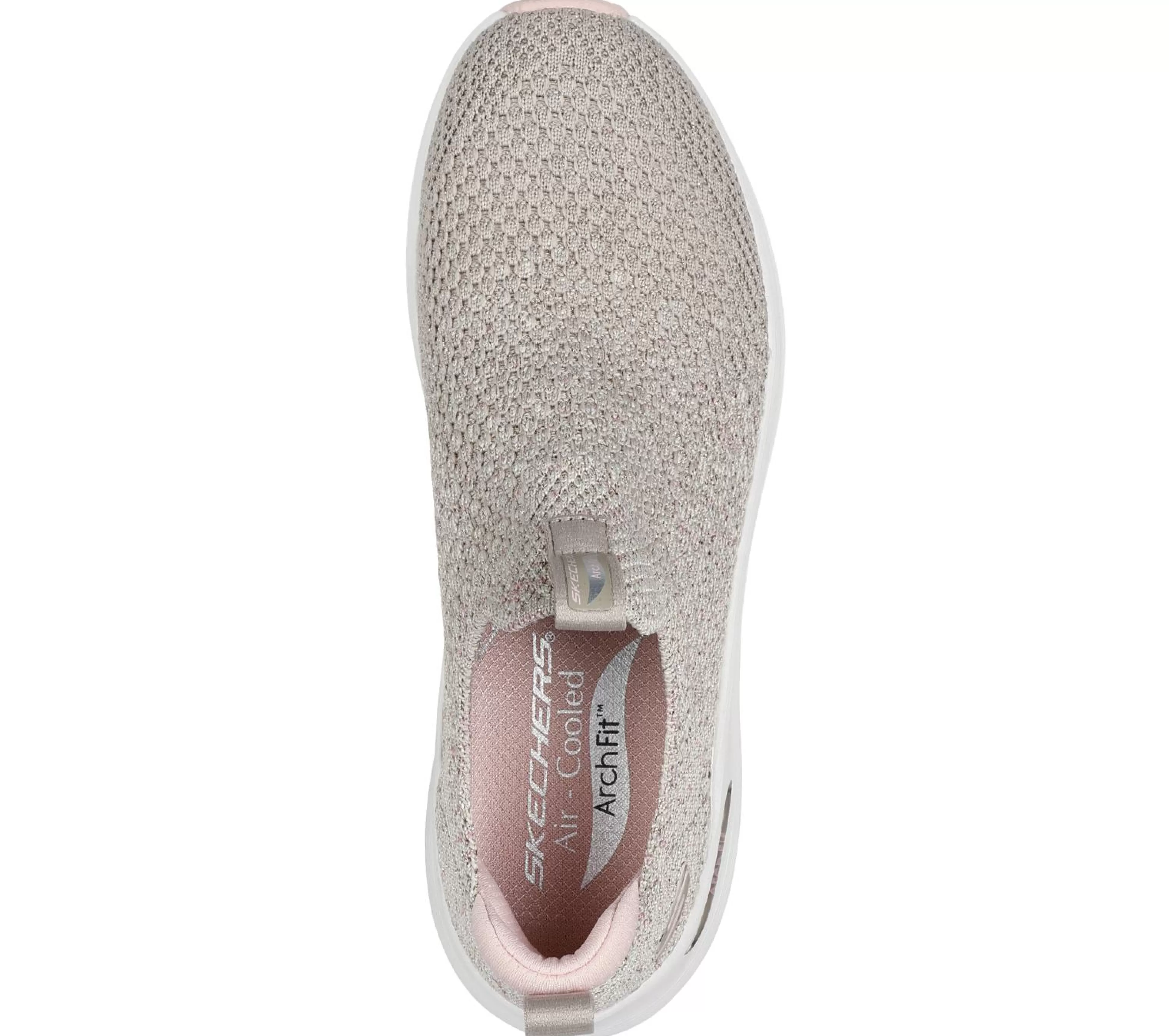 SKECHERS Instappers | Sportieve Sneakers^Arch Fit 2.0 - Sheer Shimmer TAUPE / ROZE