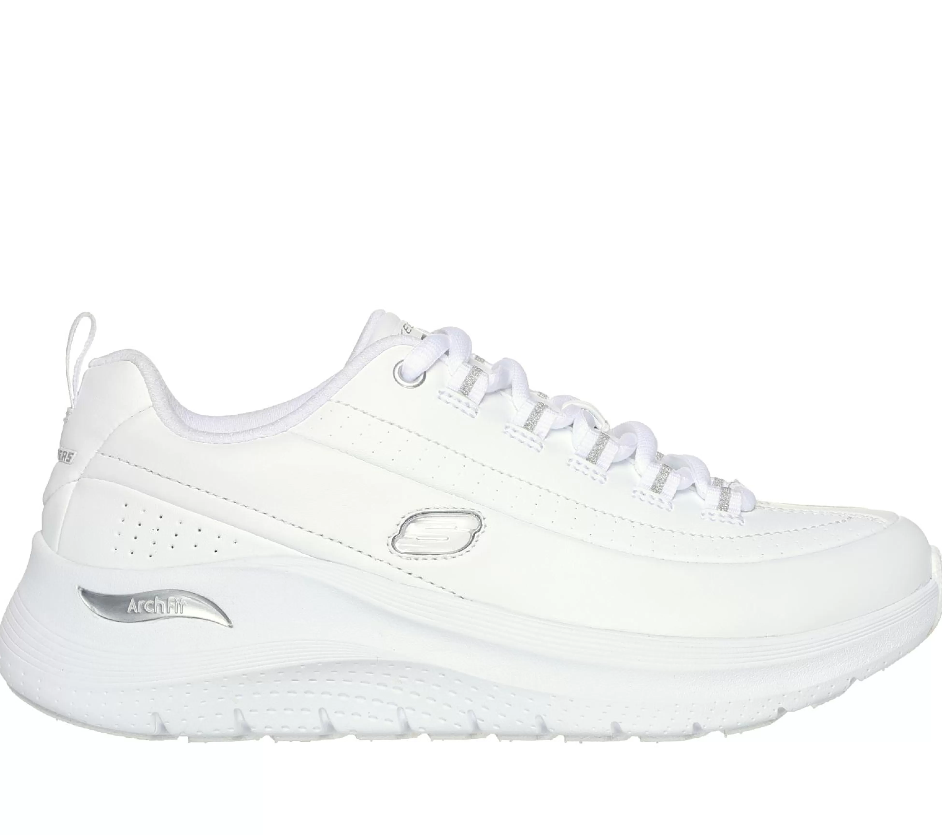 SKECHERS Veterschoenen | Casual Sneakers^Arch Fit 2.0 - Star Bound WIT / ZILVER