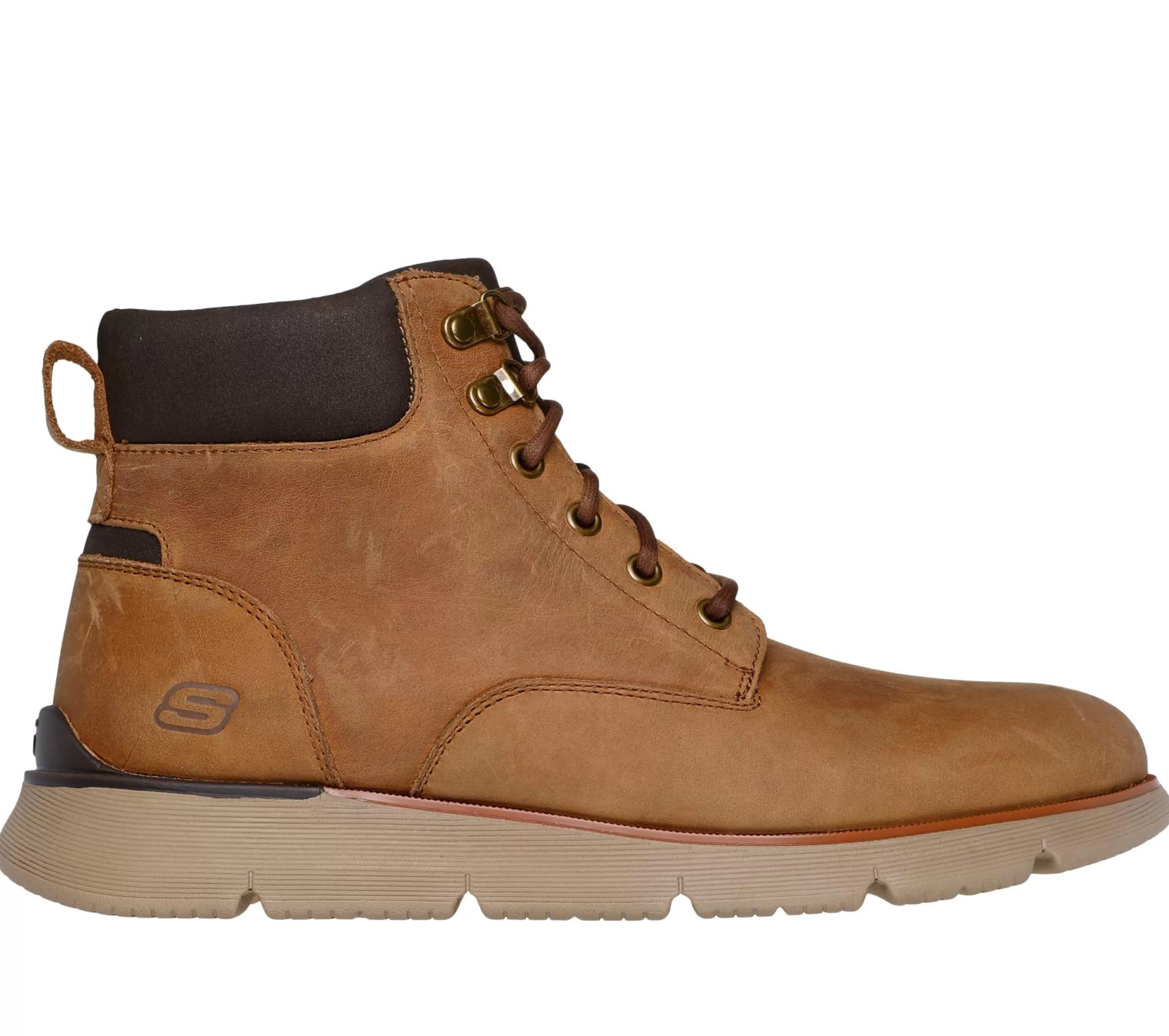 SKECHERS Veterschoenen | Boots^Augustino - Cobb LICHT BRUIN