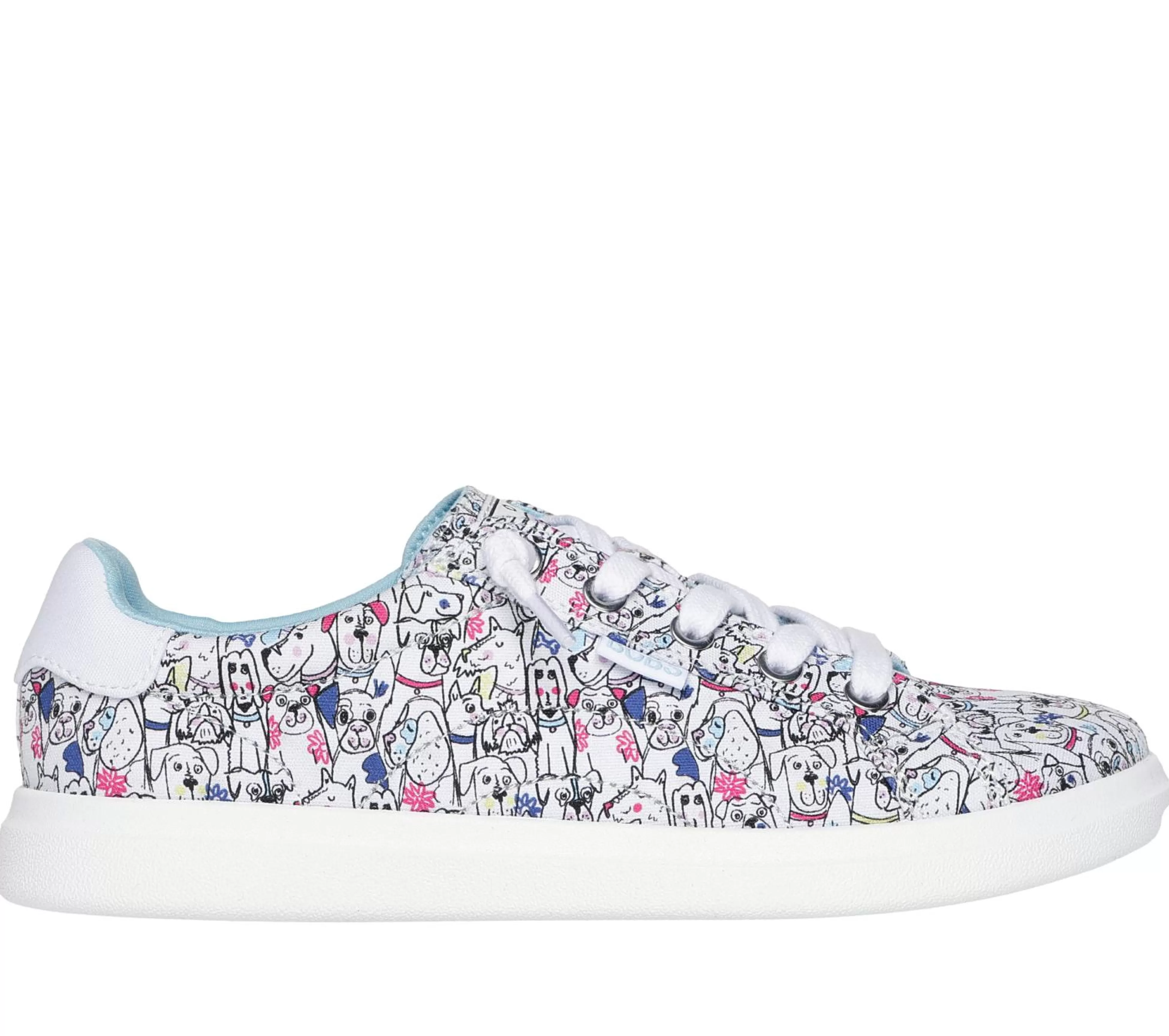 SKECHERS Canvas Schoenen | Casual Sneakers^BOBS D'Vine - Doodle Fair WIT / MULTI