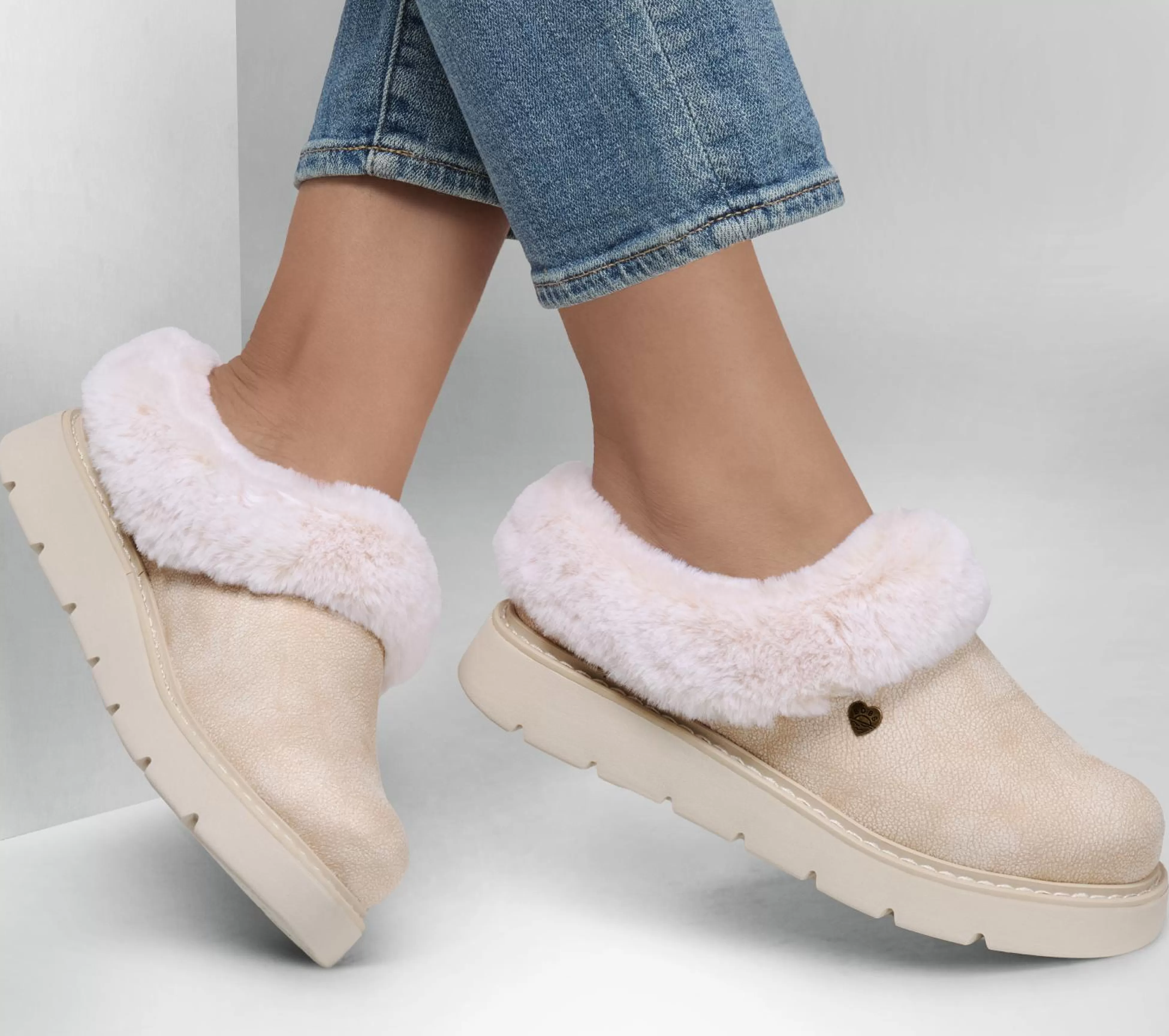 SKECHERS Pantoffels | Instappers^BOBS Keepsakes Lite - Cozy Blend GEBROKEN WIT