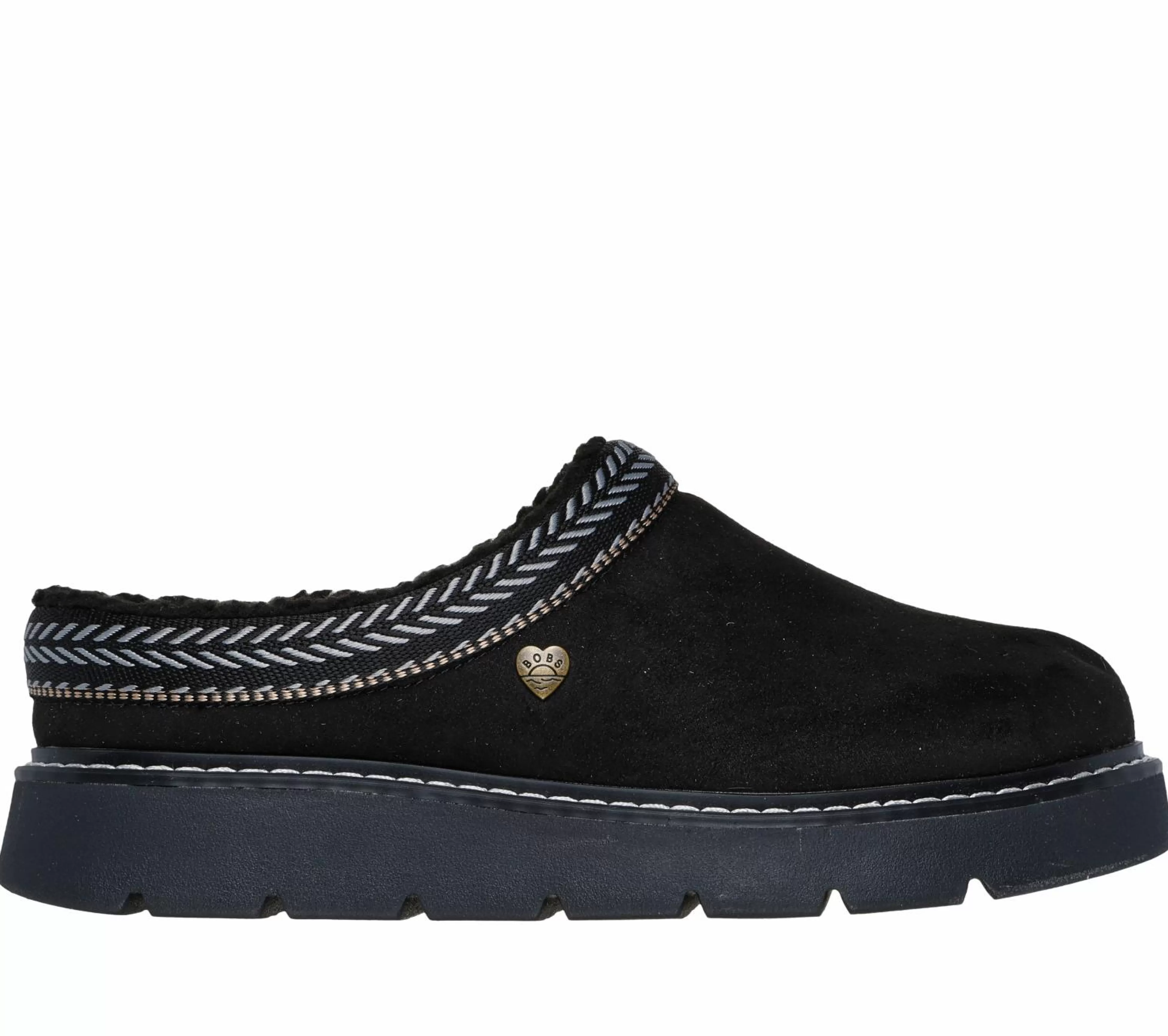 SKECHERS Pantoffels^BOBS Keepsakes Lite - Cozy Fest ZWART