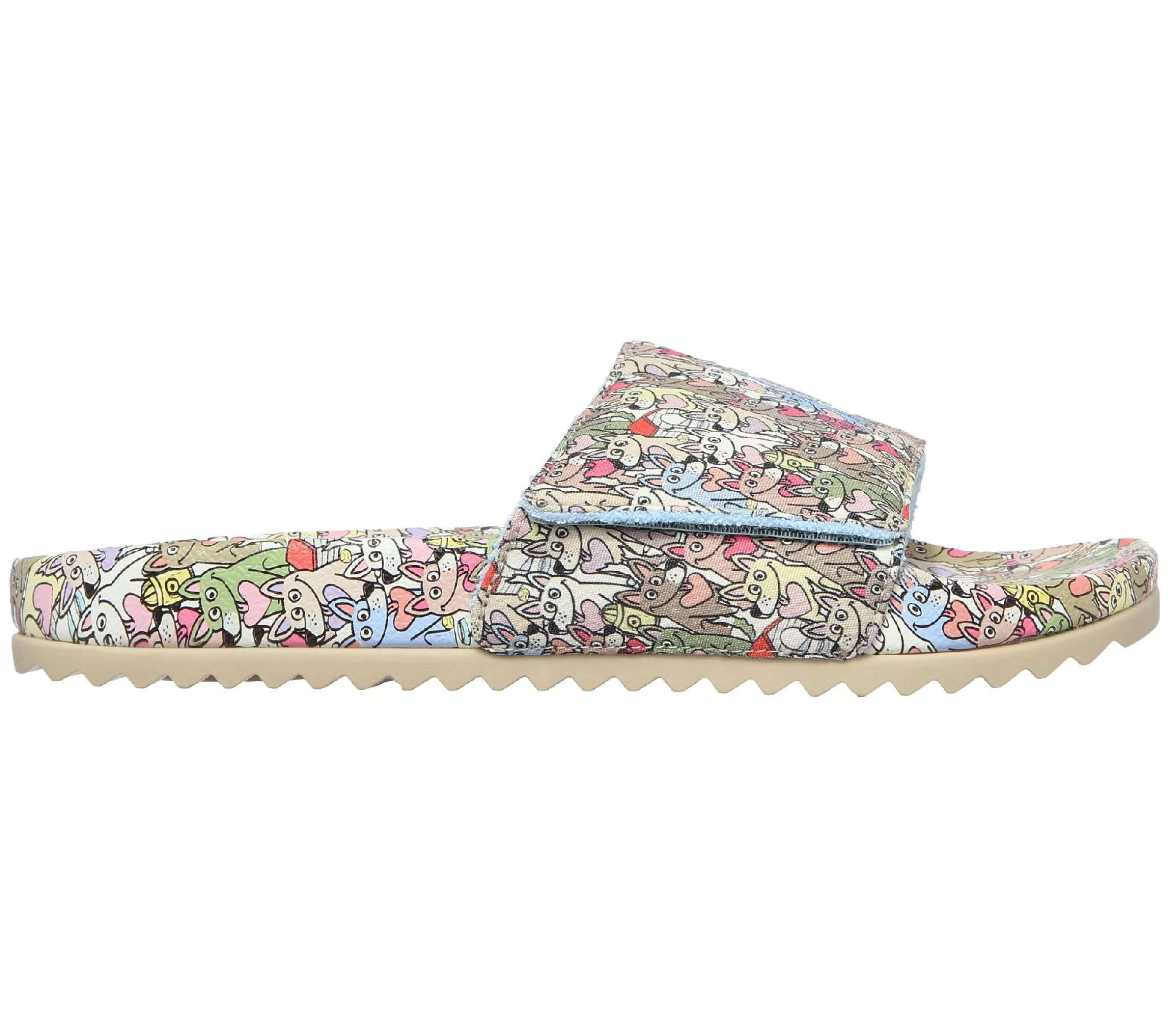 SKECHERS Sandalen^BOBS Pop-Ups 2 - Spring Crush TAUPE / MULTI