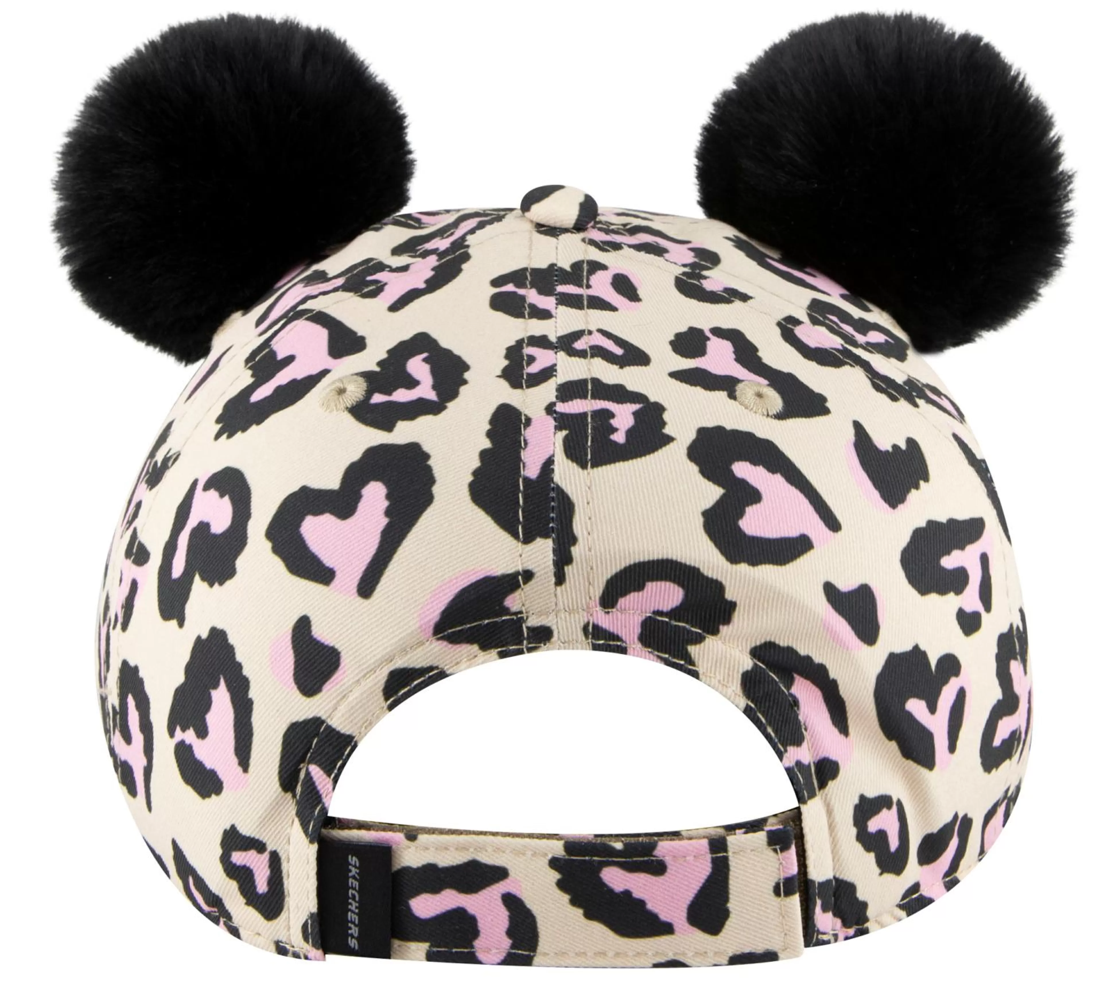 SKECHERS Petten | Petten^Cheetah Love Hat LICHT GRIJS / ZWART / ROZE