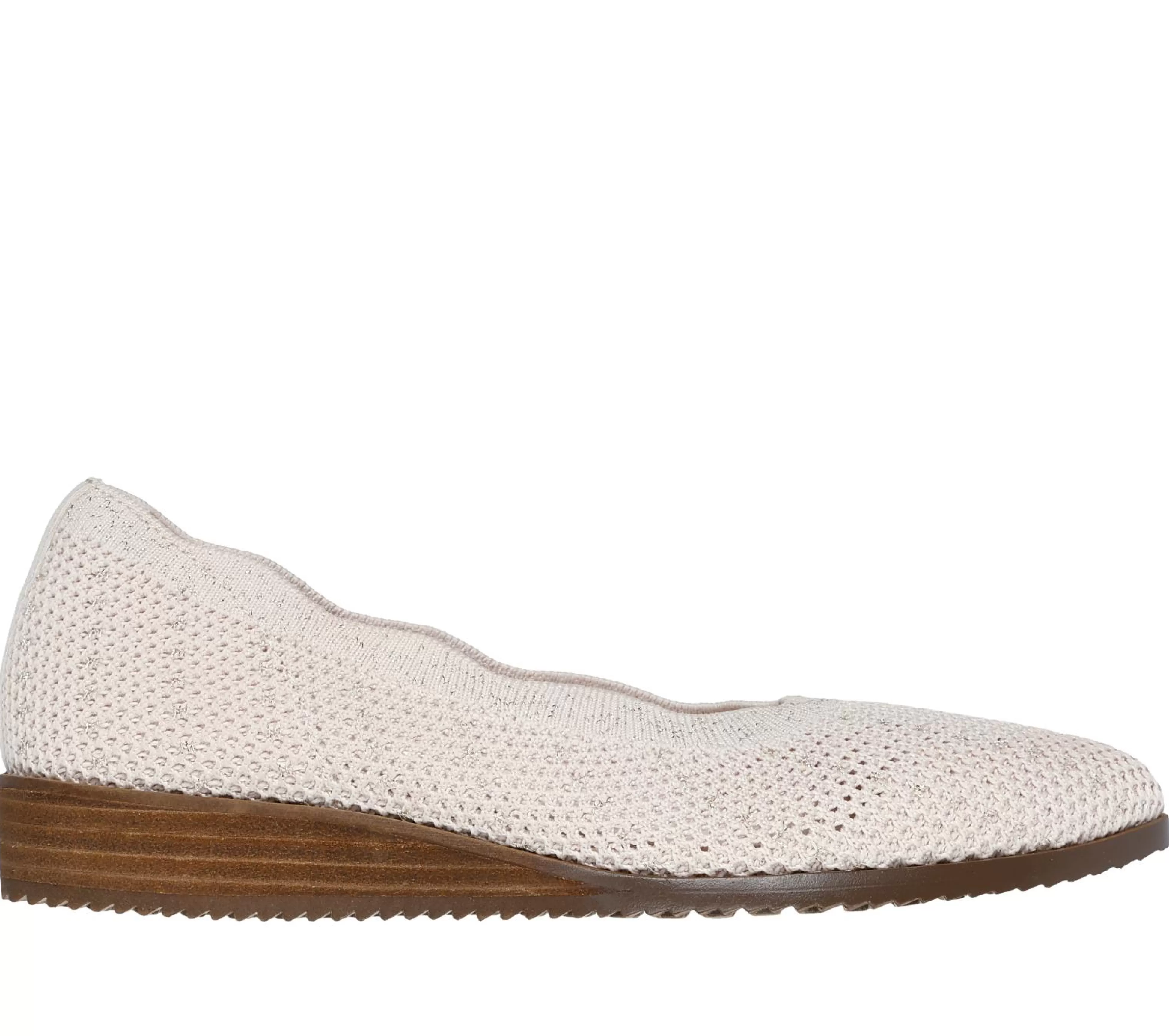 SKECHERS Ballerina'S^Cleo Sawdust - Real Living NATUURLIJK