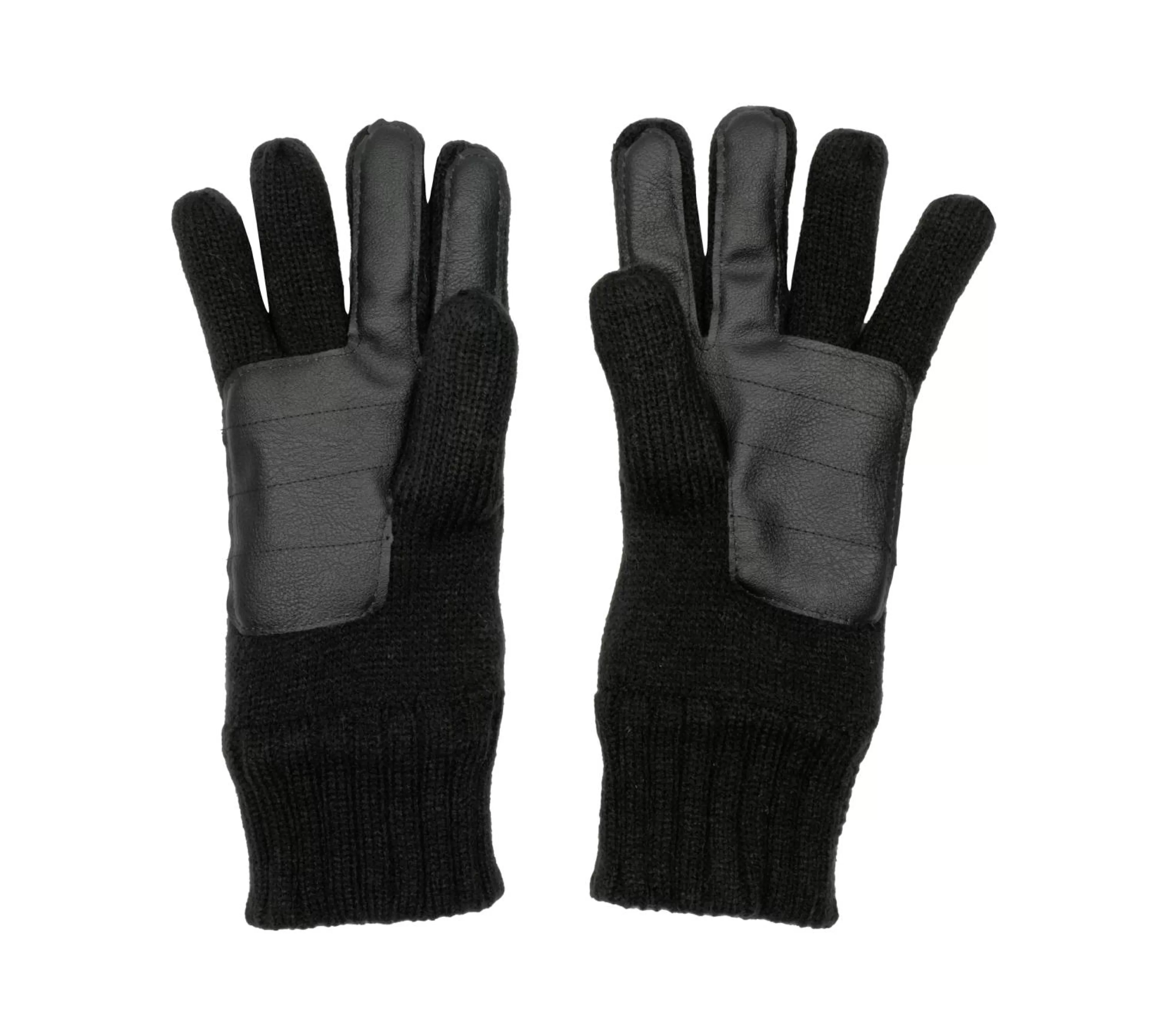 SKECHERS Winter Accessoires | Accessoires^Contrast Knit Gloves - 1 Pair ZWART