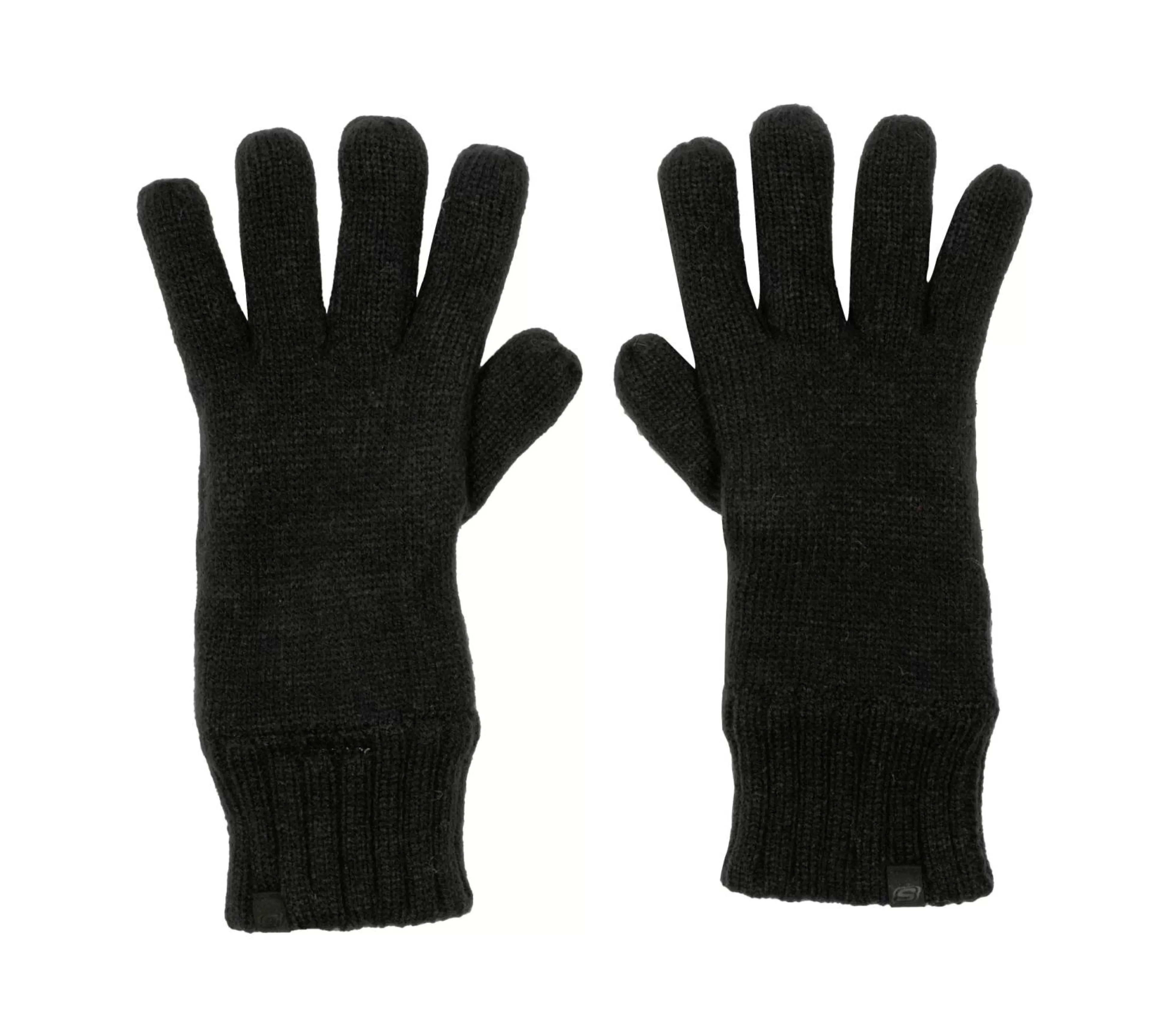 SKECHERS Winter Accessoires | Accessoires^Contrast Knit Gloves - 1 Pair ZWART