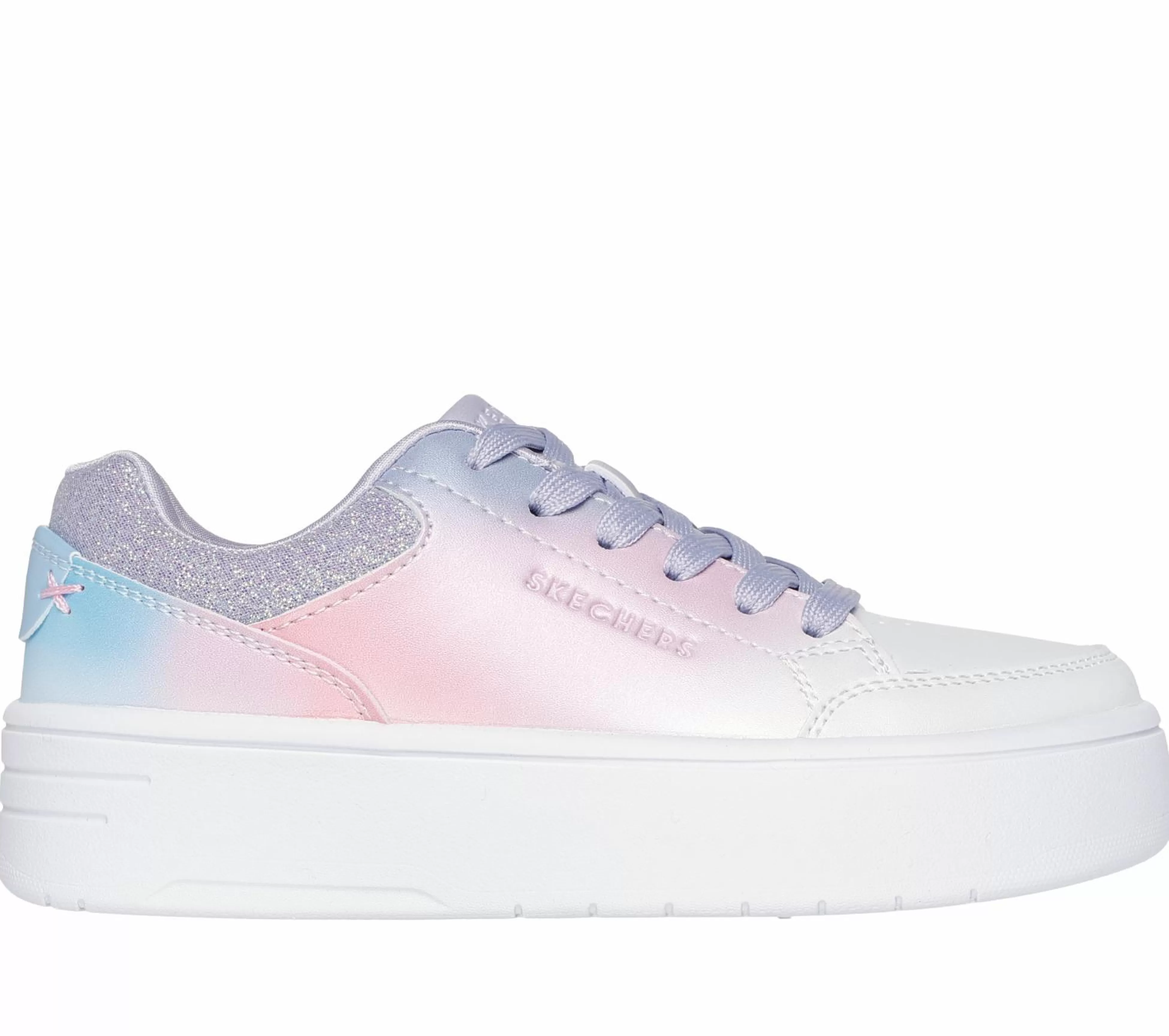 SKECHERS Veterschoenen | Sneakers^Court High - Ombre Oasis WIT / MULTI