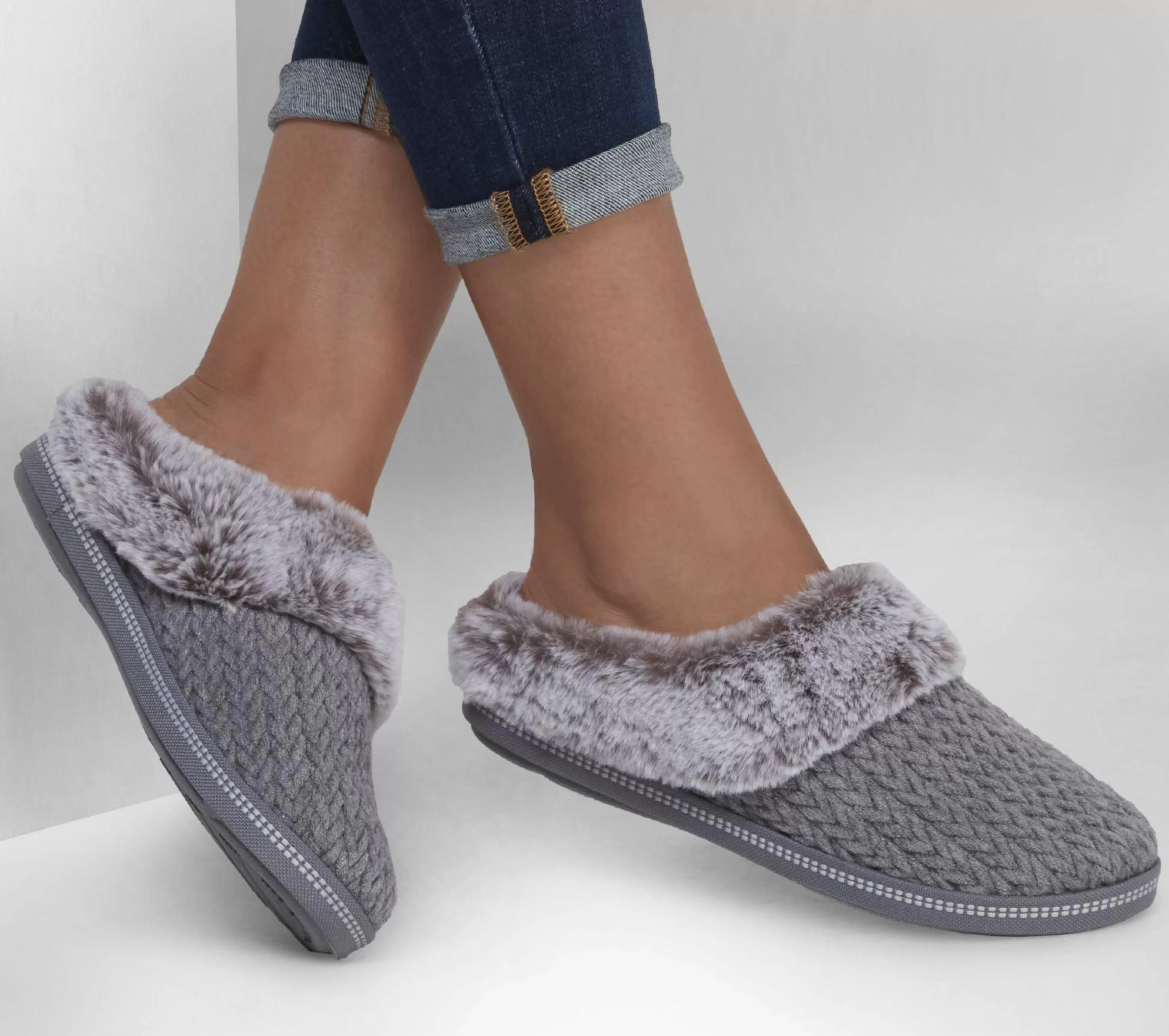 SKECHERS Pantoffels^Cozy Campfire - Cozy Times GRIJS