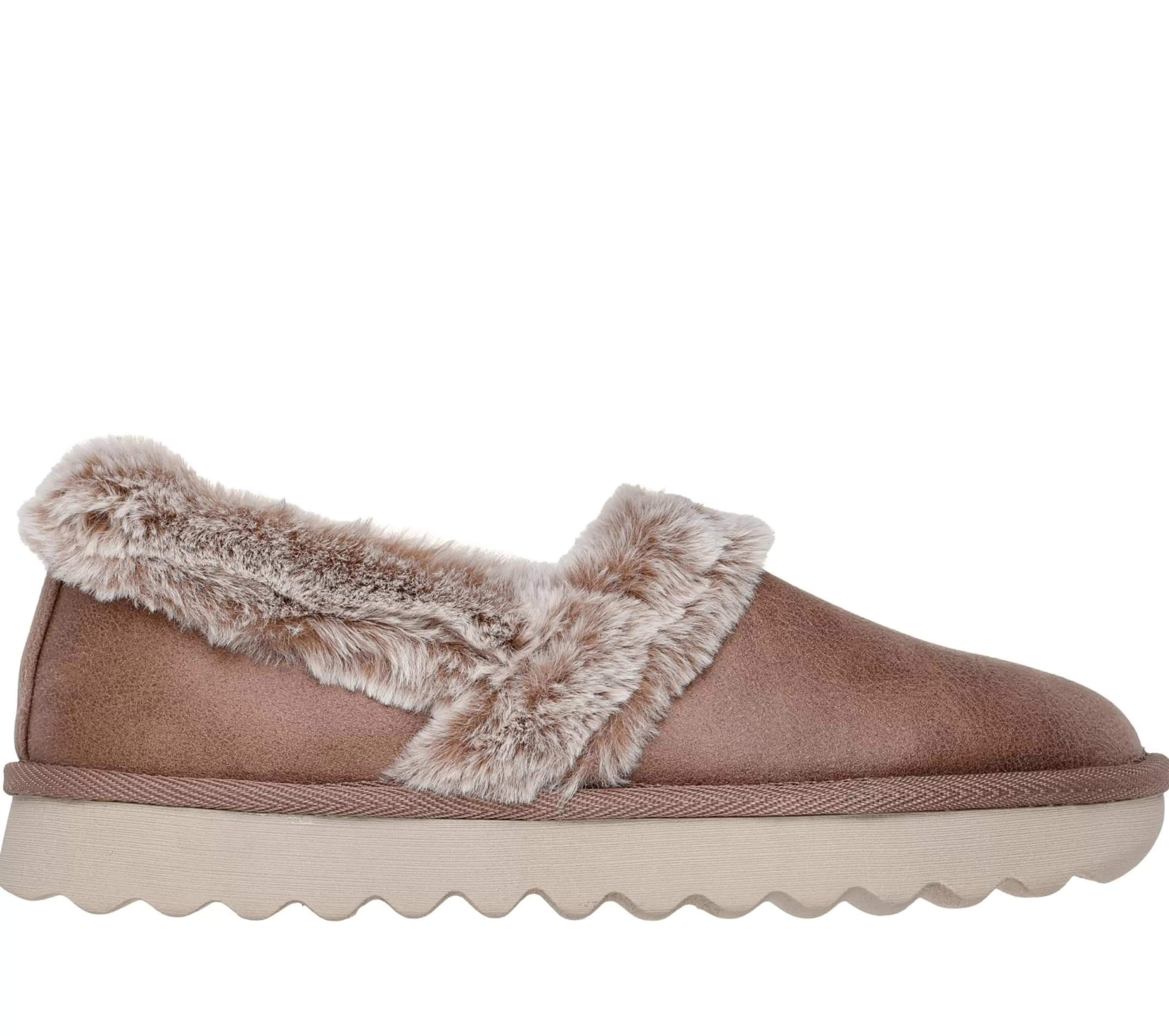 SKECHERS Pantoffels^Cozy Up TAUPE