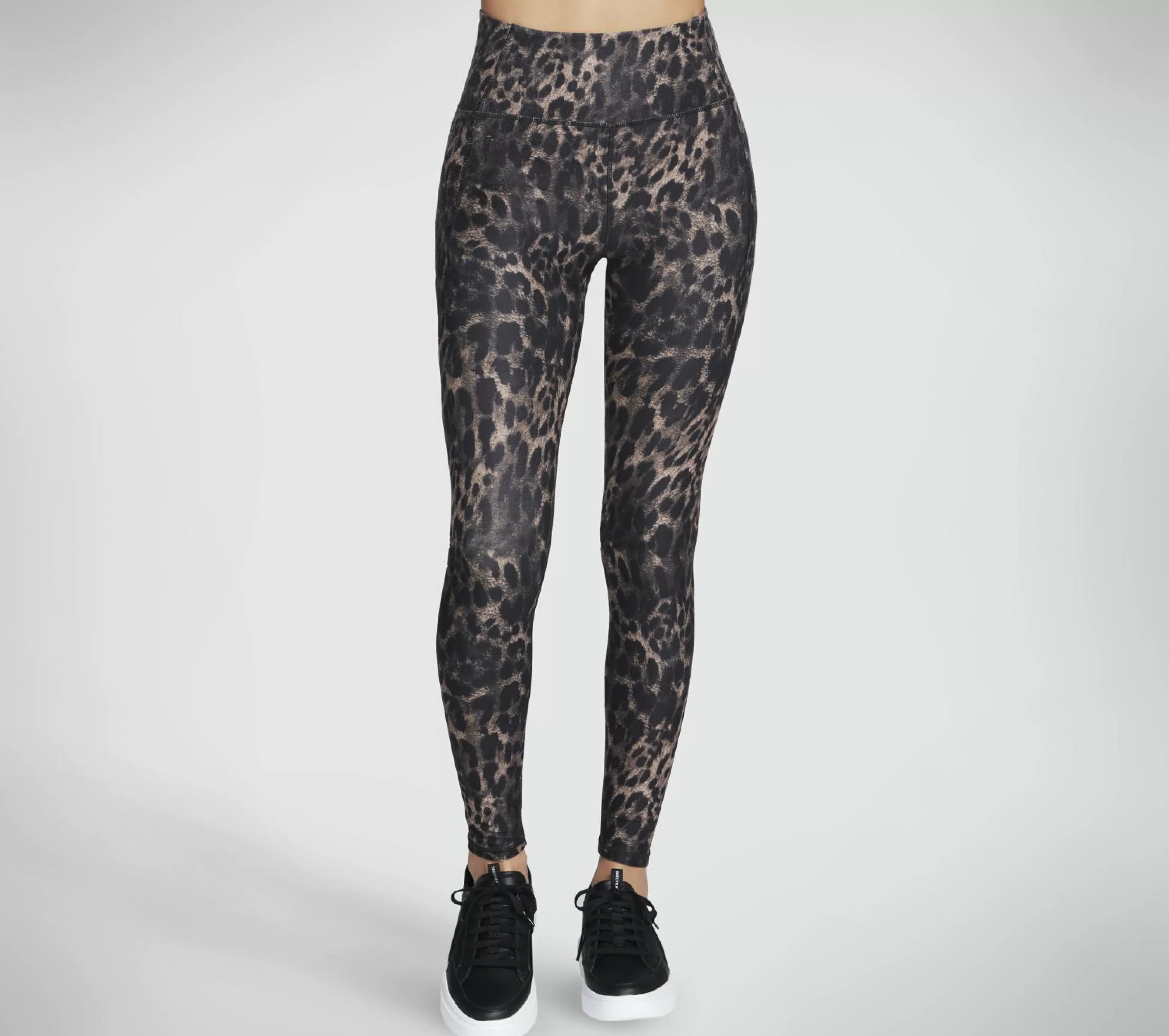 SKECHERS Broeken | Broeken^Diamond Brushed Cheetah High Waisted Legging NATUURLIJK / TAUPE