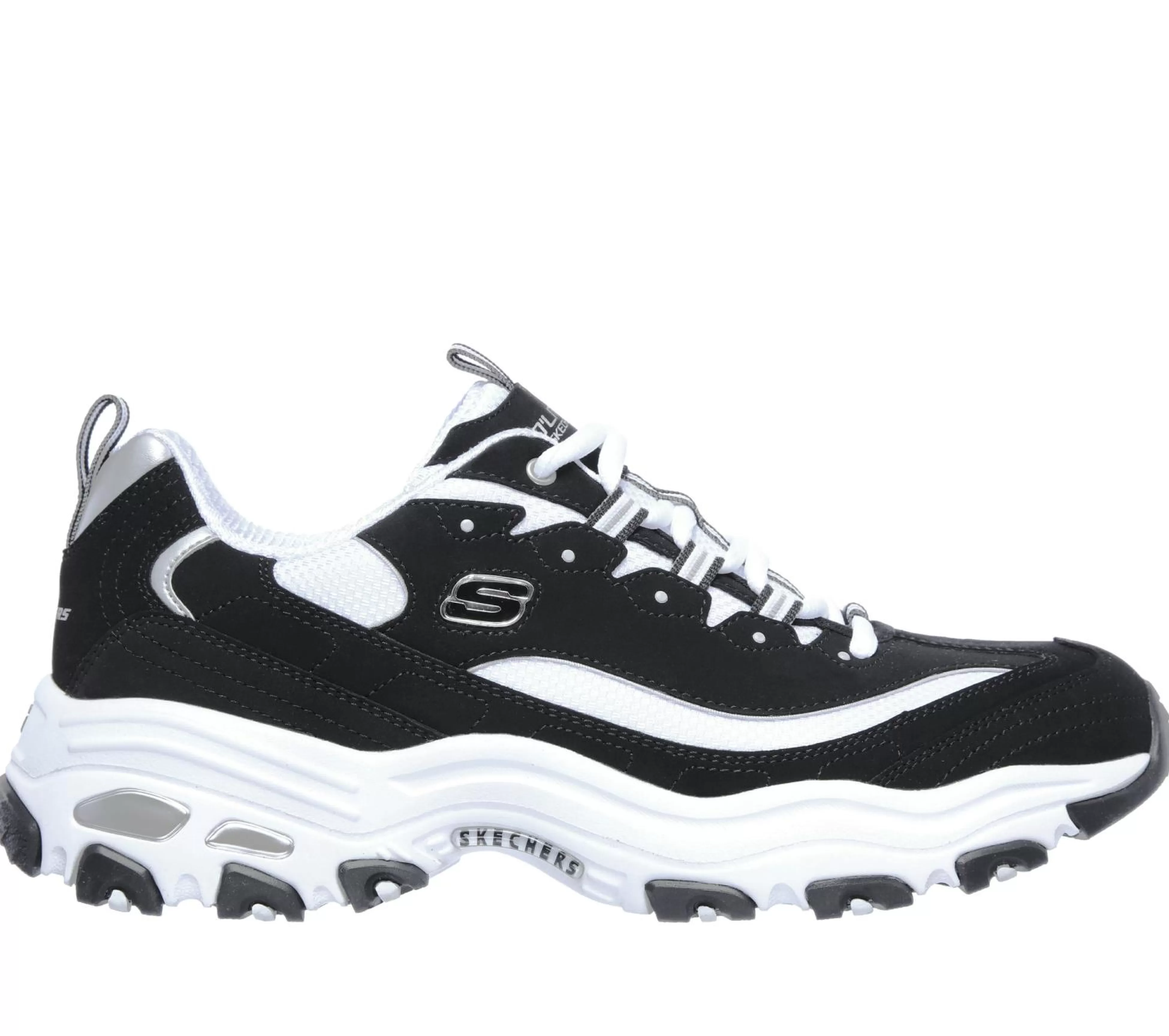 SKECHERS Sportieve Sneakers^D'Lites ZWART / WIT