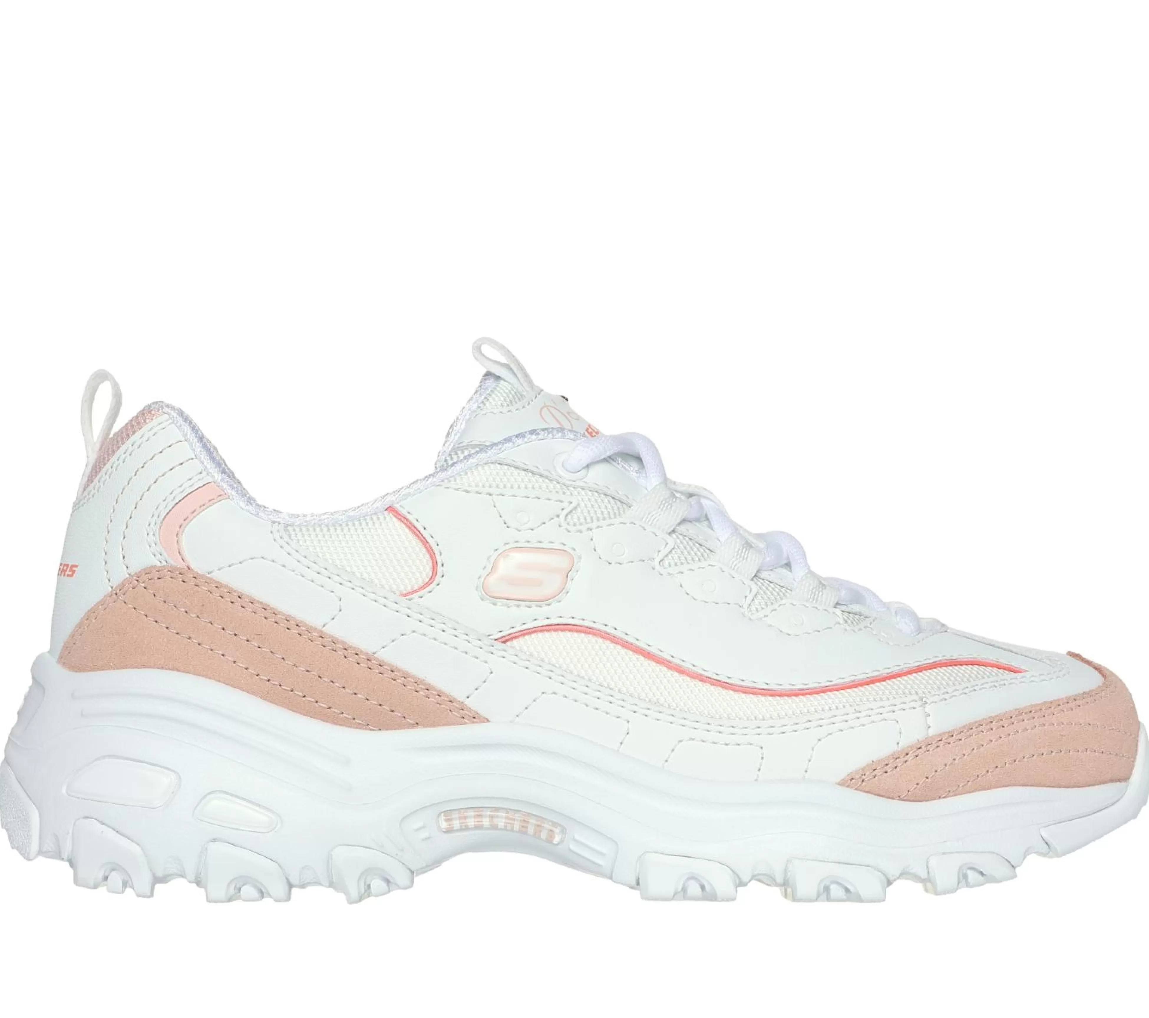 SKECHERS Veterschoenen | Casual Sneakers^D'Lites - New Heat WIT / ORANJE