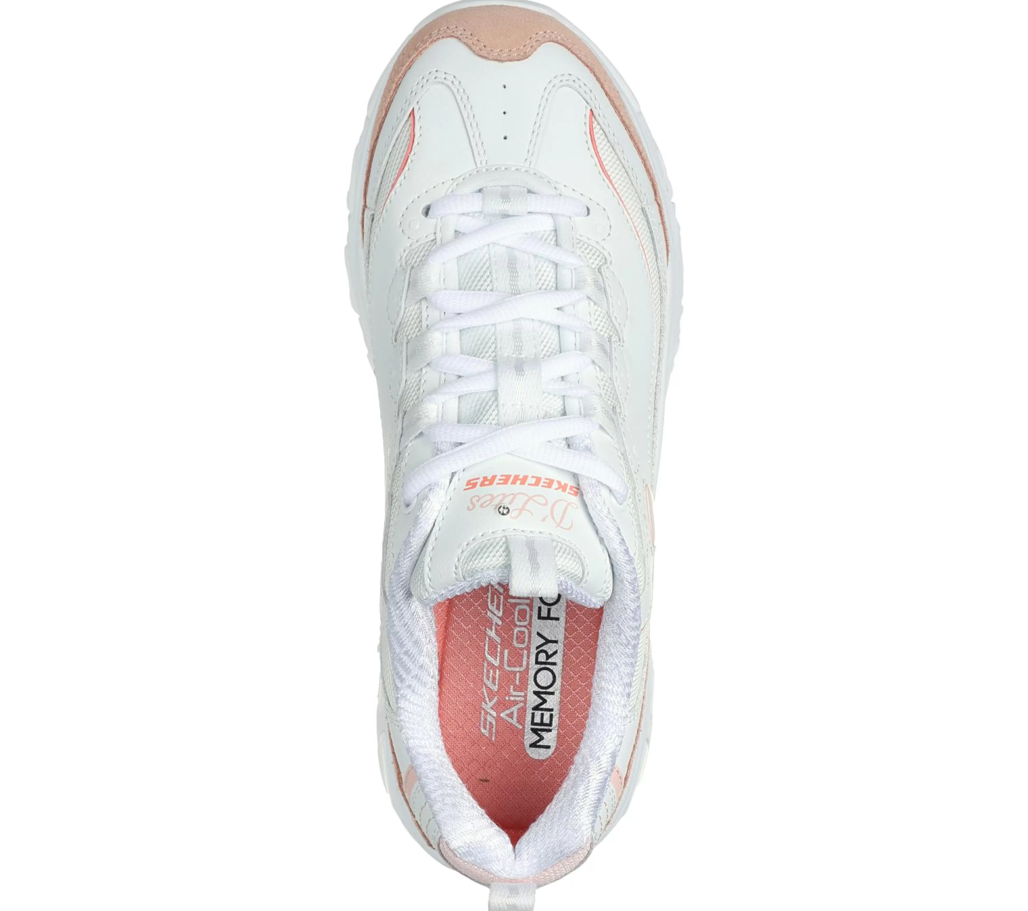 SKECHERS Veterschoenen | Casual Sneakers^D'Lites - New Heat WIT / ORANJE