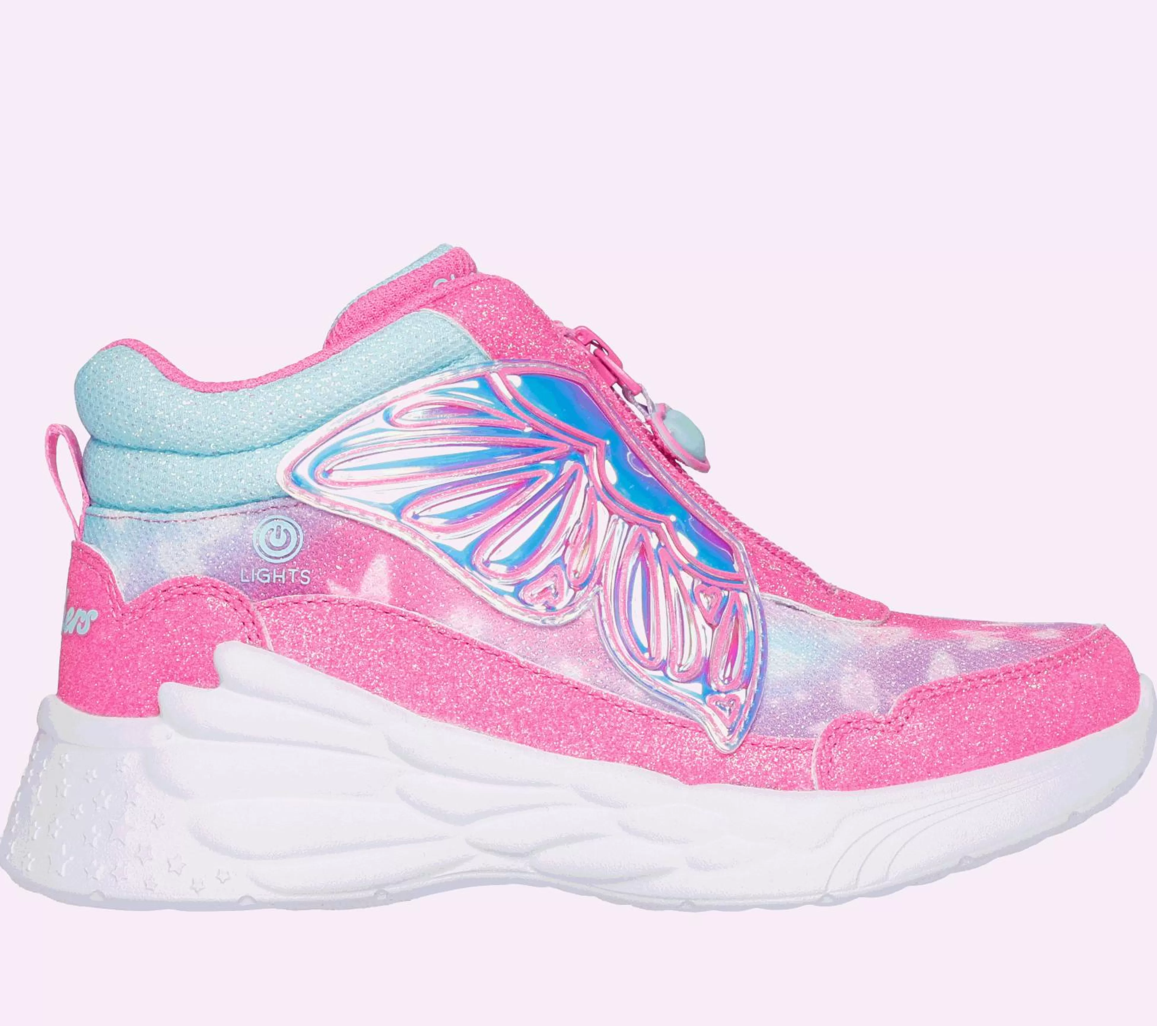 SKECHERS Lichtjes Schoenen | Instappers^Dream Racer - Butterfly Express ROZE / TURKOOIS