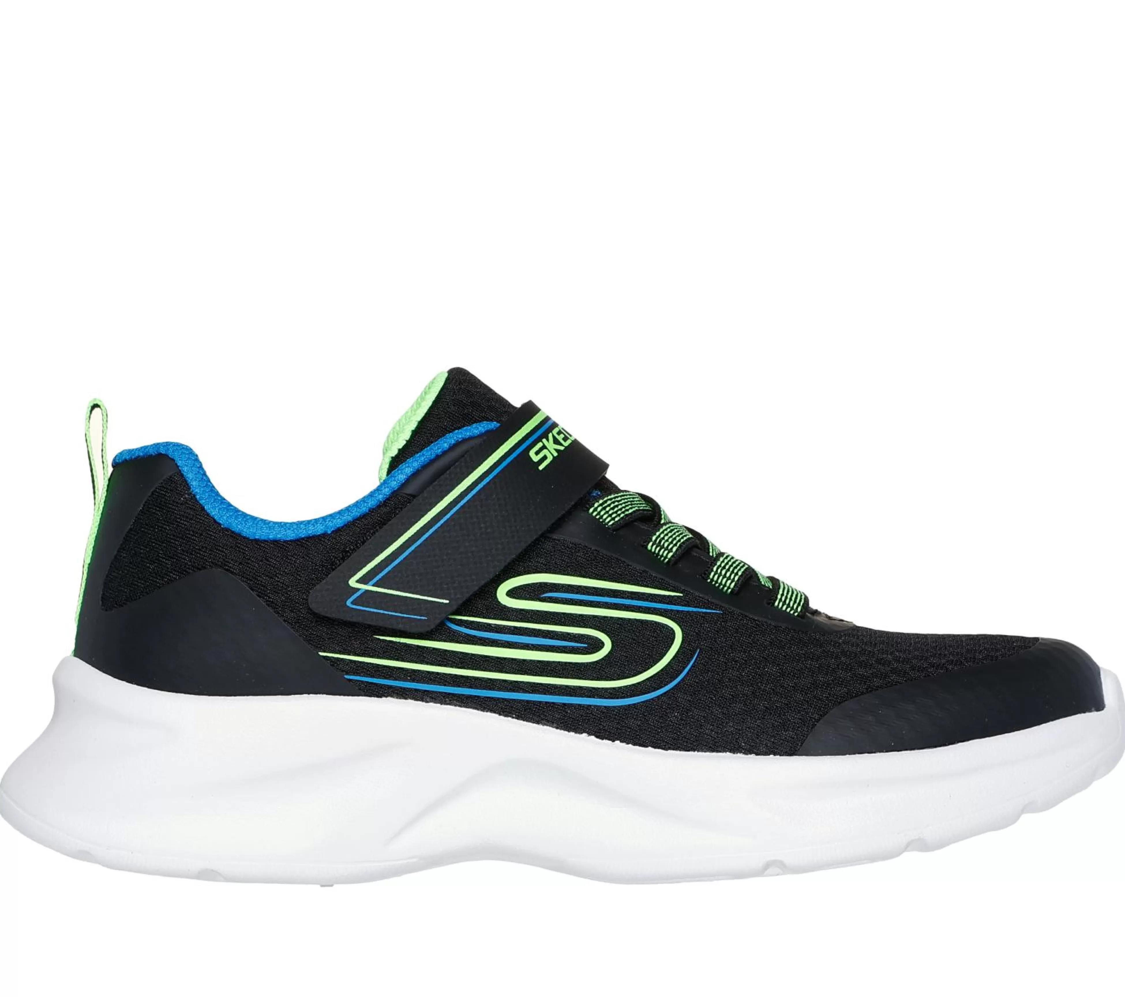 SKECHERS Instappers | Sneakers^Dynamatic - Swift Tread ZWART / BLAUW / LIMOEN