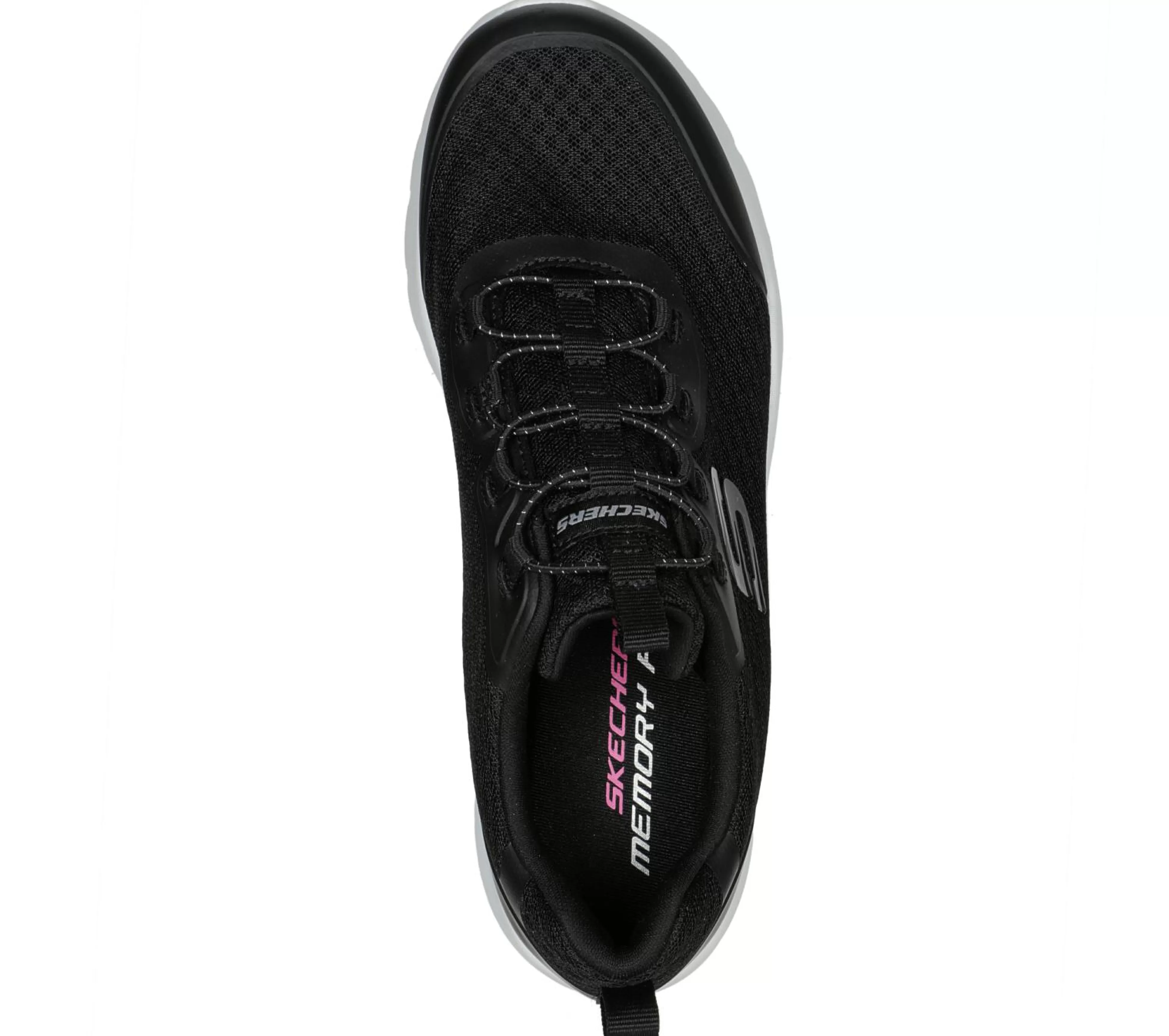 SKECHERS Instappers | Sportieve Sneakers^Dynamight 2.0 - Social Orbit ZWART / WIT