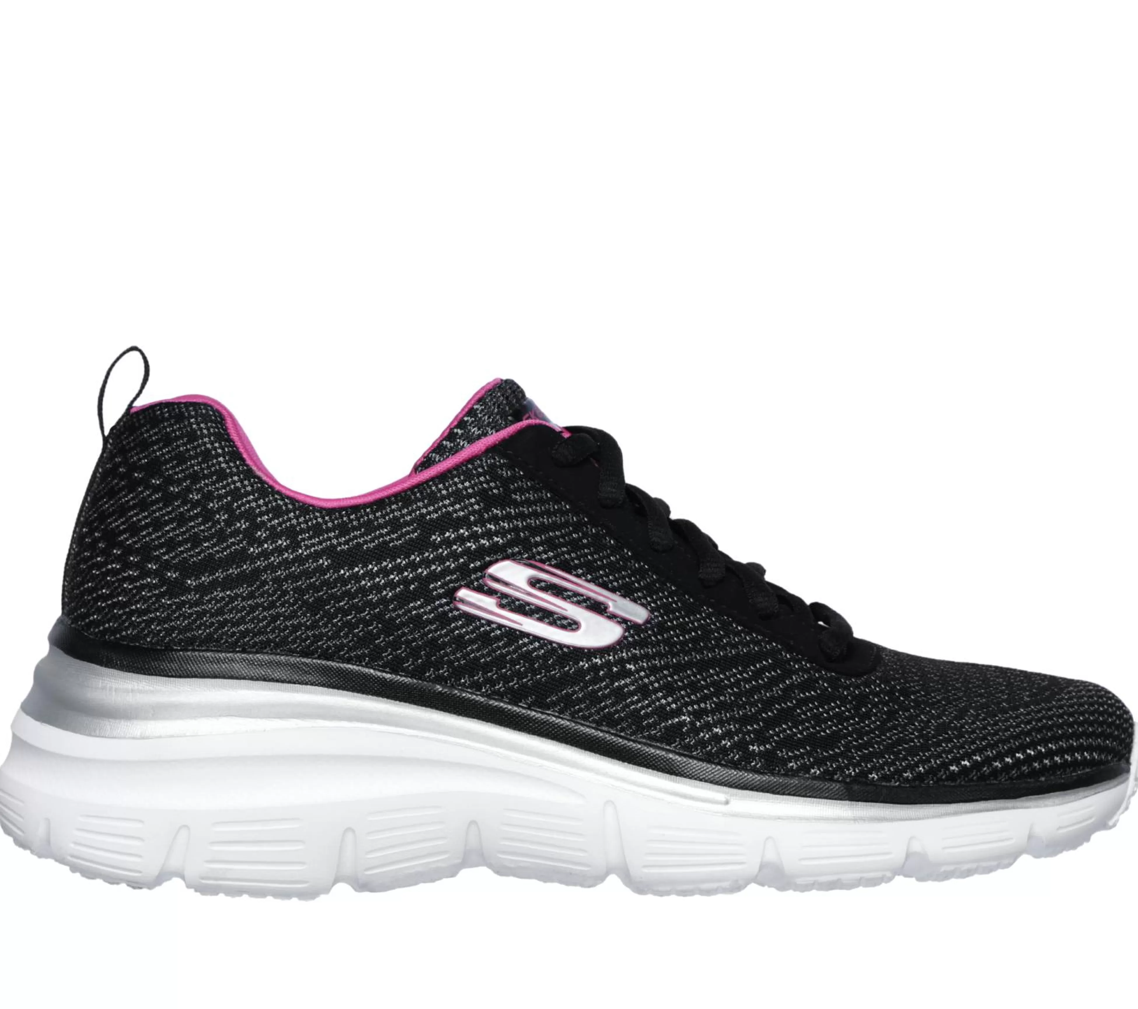 SKECHERS Veterschoenen | Sportieve Sneakers^Fashion Fit - Bold Boundaries ZWART / HEET ROZE