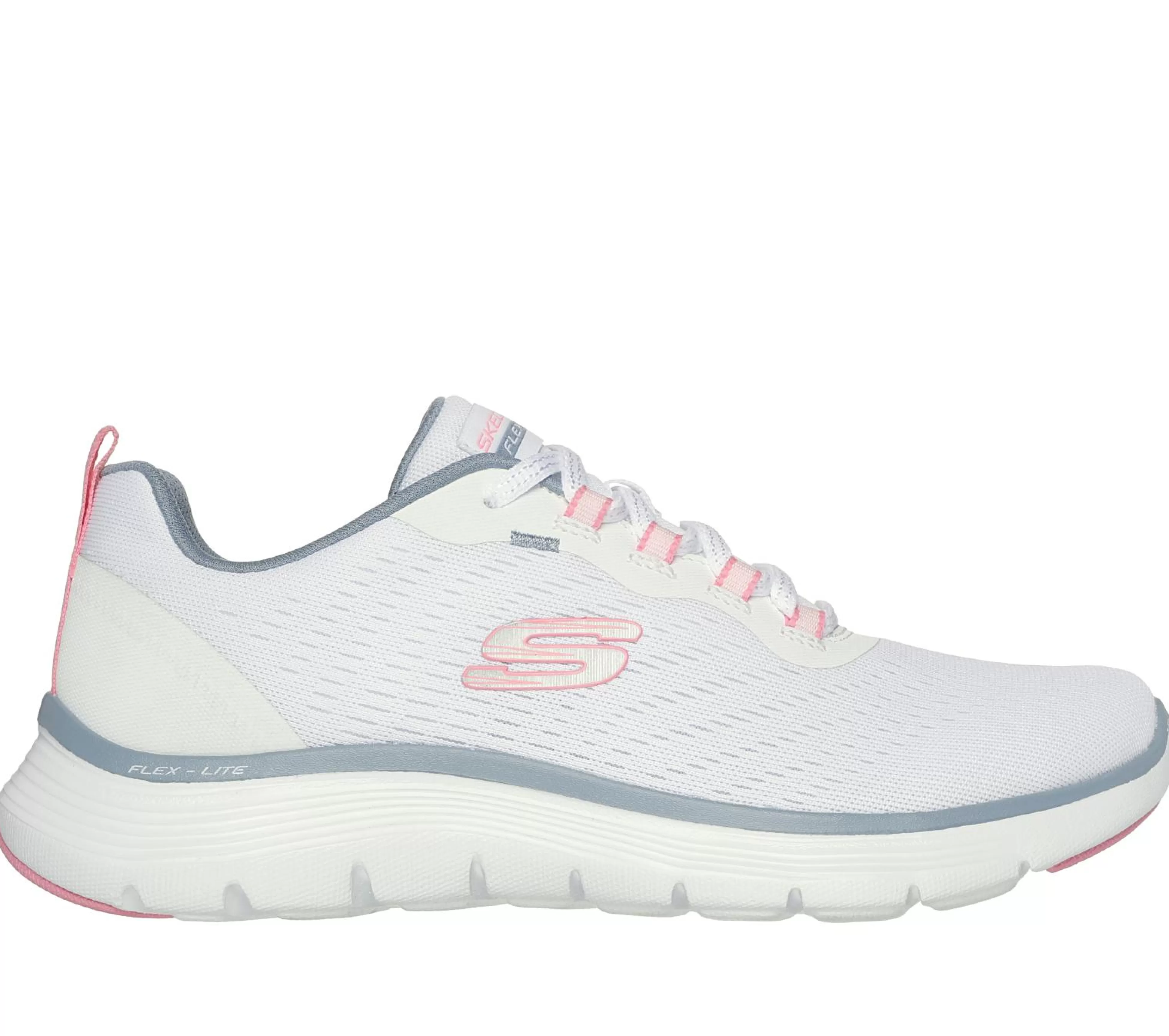 SKECHERS Veterschoenen | Sportieve Sneakers^Flex Appeal 5.0 WIT / ROZE / BLAUW