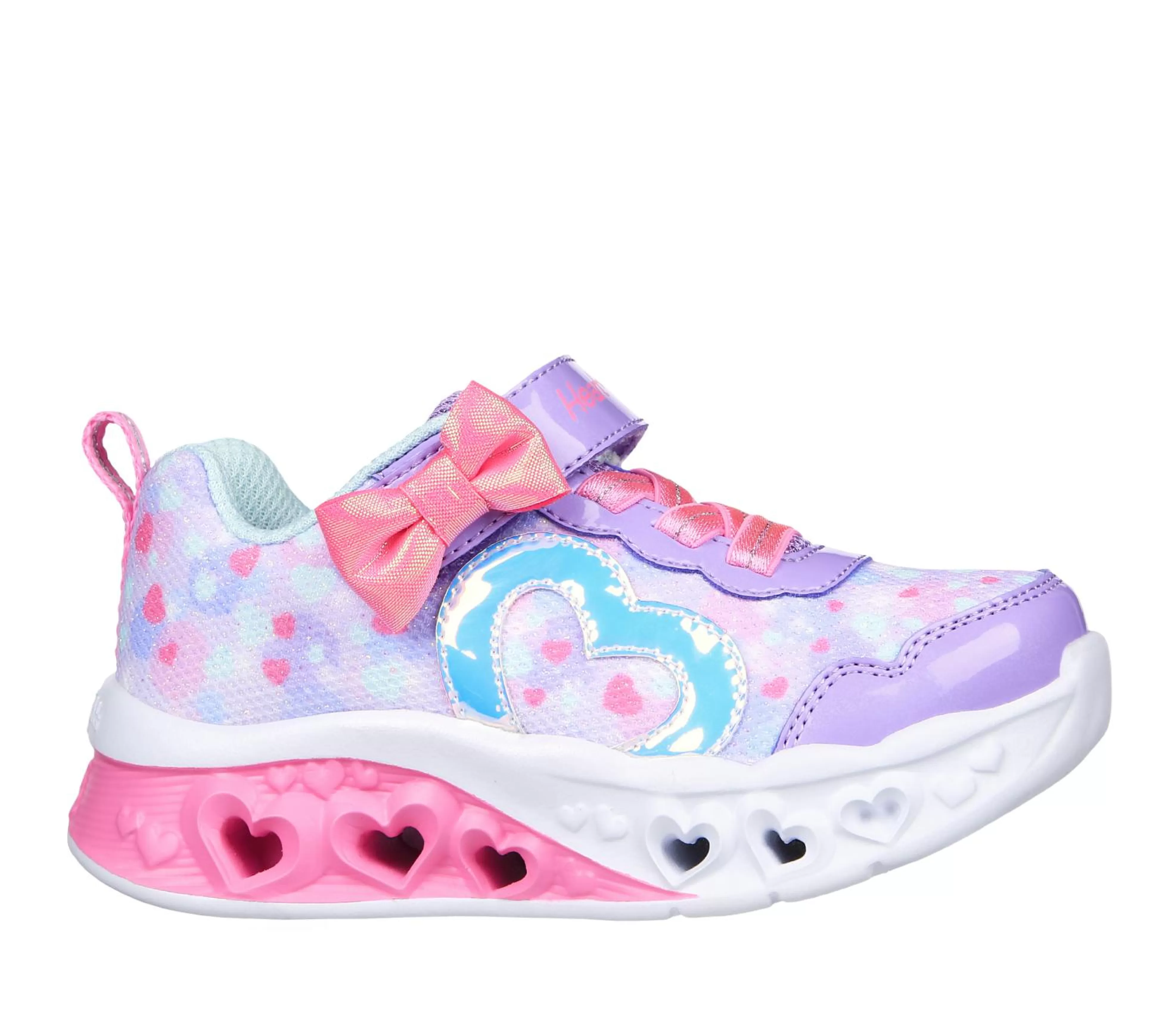 SKECHERS Lichtjes Schoenen | Instappers^Flutter Heart Lights - Kind Spirit LAVENDEL / HEET ROZE