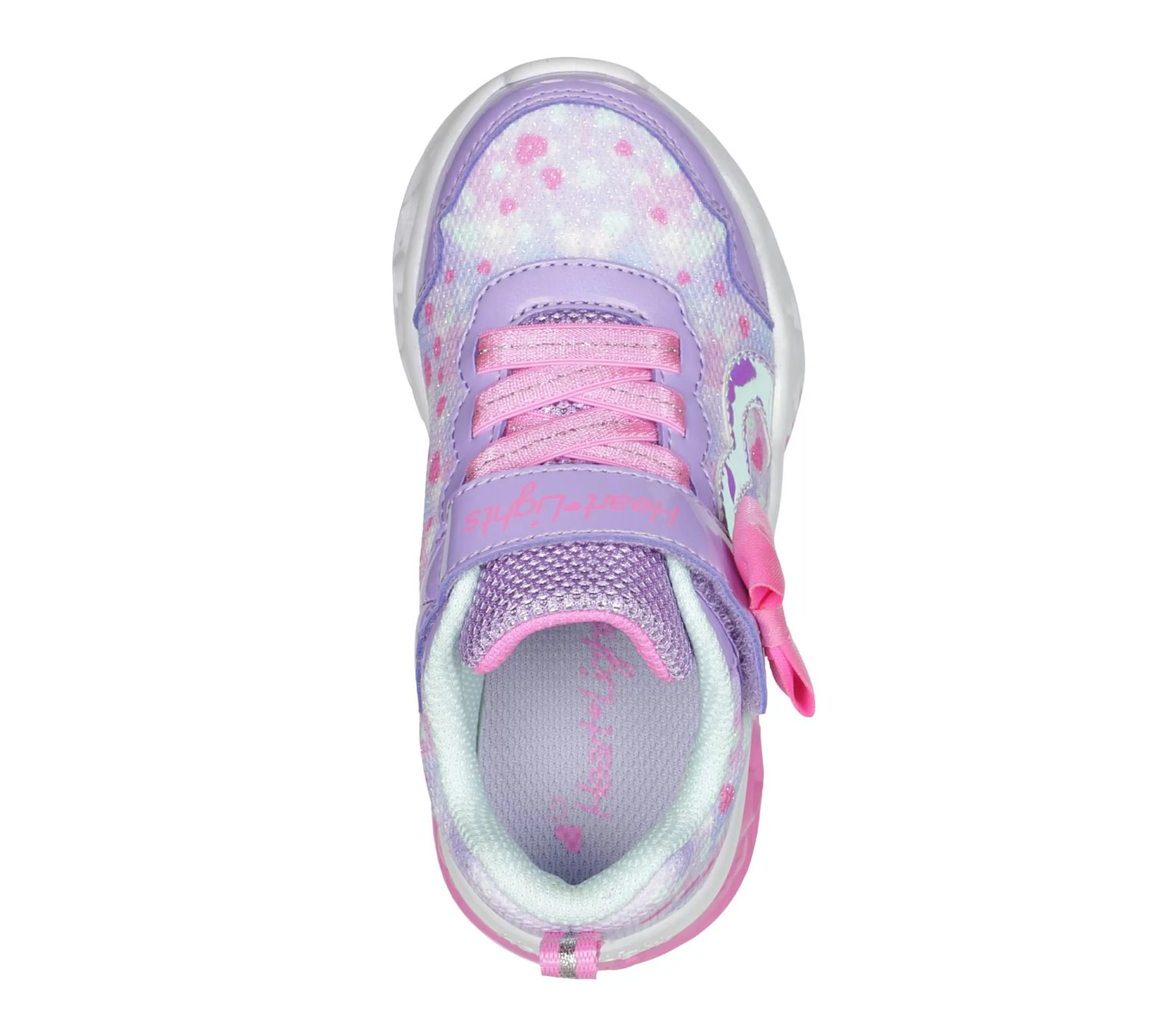 SKECHERS Lichtjes Schoenen | Instappers^Flutter Heart Lights - Kind Spirit LAVENDEL / HEET ROZE