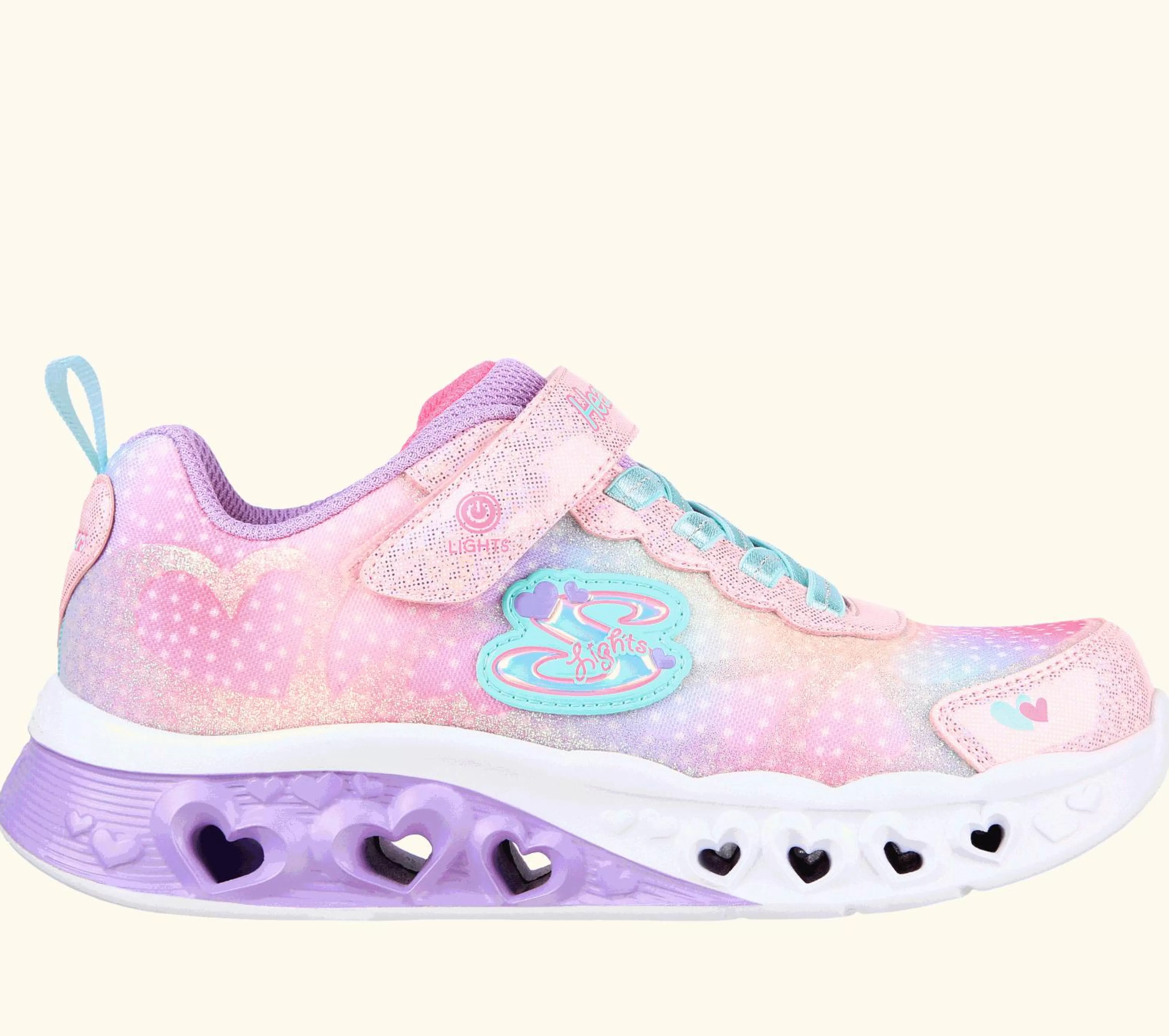 SKECHERS Lichtjes Schoenen | Sneakers^Flutter Heart Lights - Simply Love ROZE / MULTI