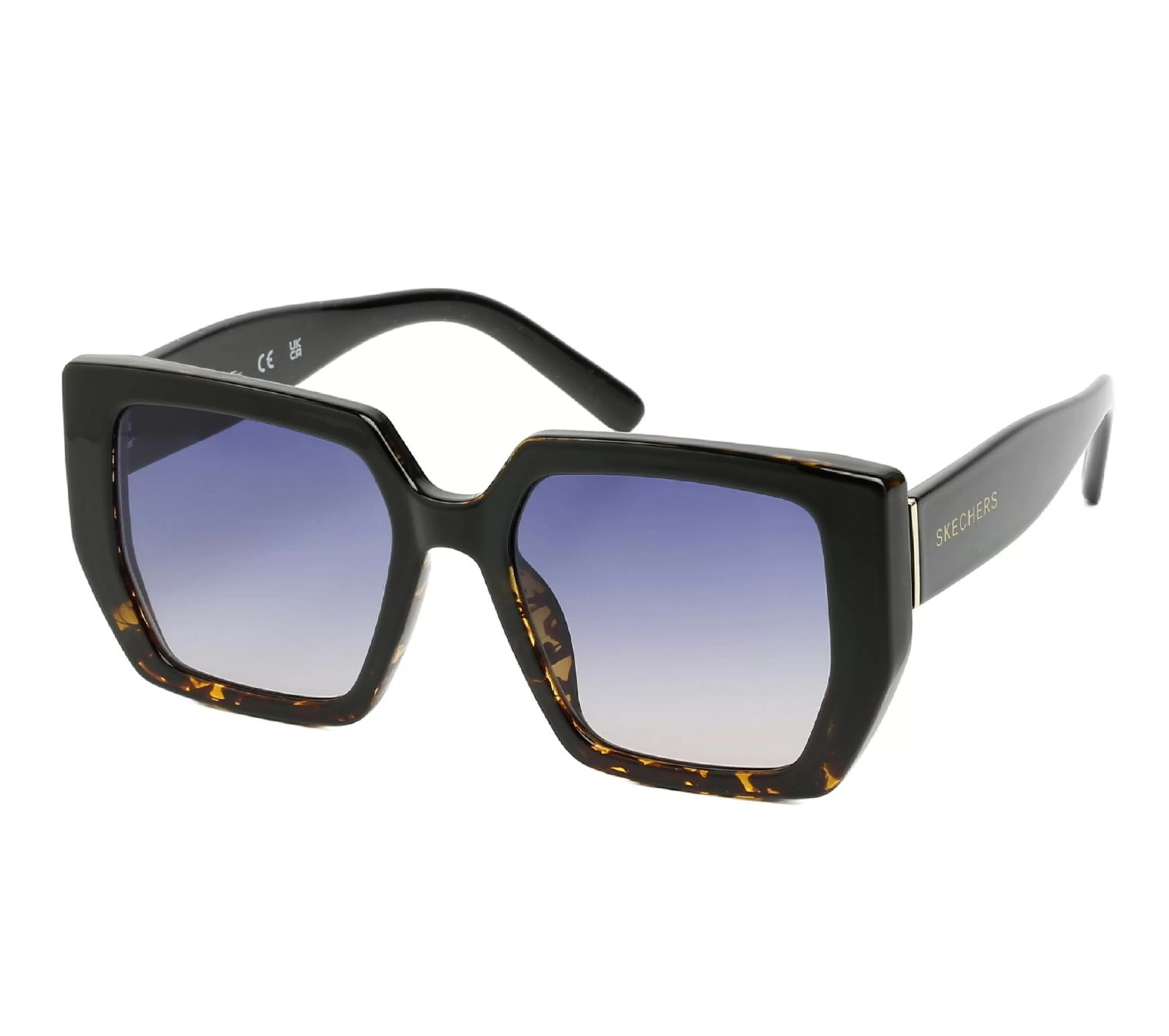 SKECHERS Zonnebrillen^Geometric Sunglasses ZWART / MULTI