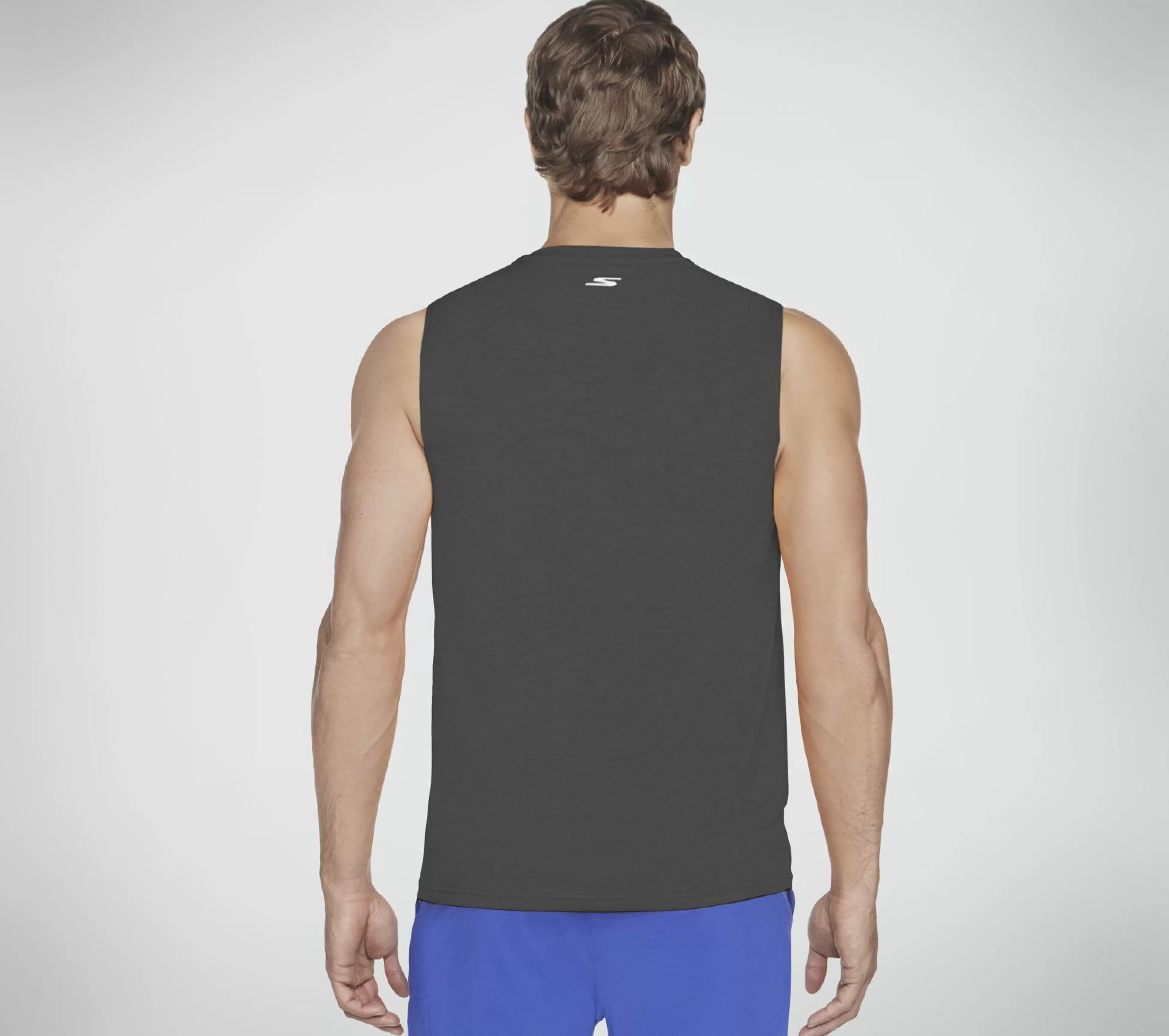 SKECHERS Tops | Tops^GO DRI Charge Muscle Tank ZWART / HOUTSKOOL