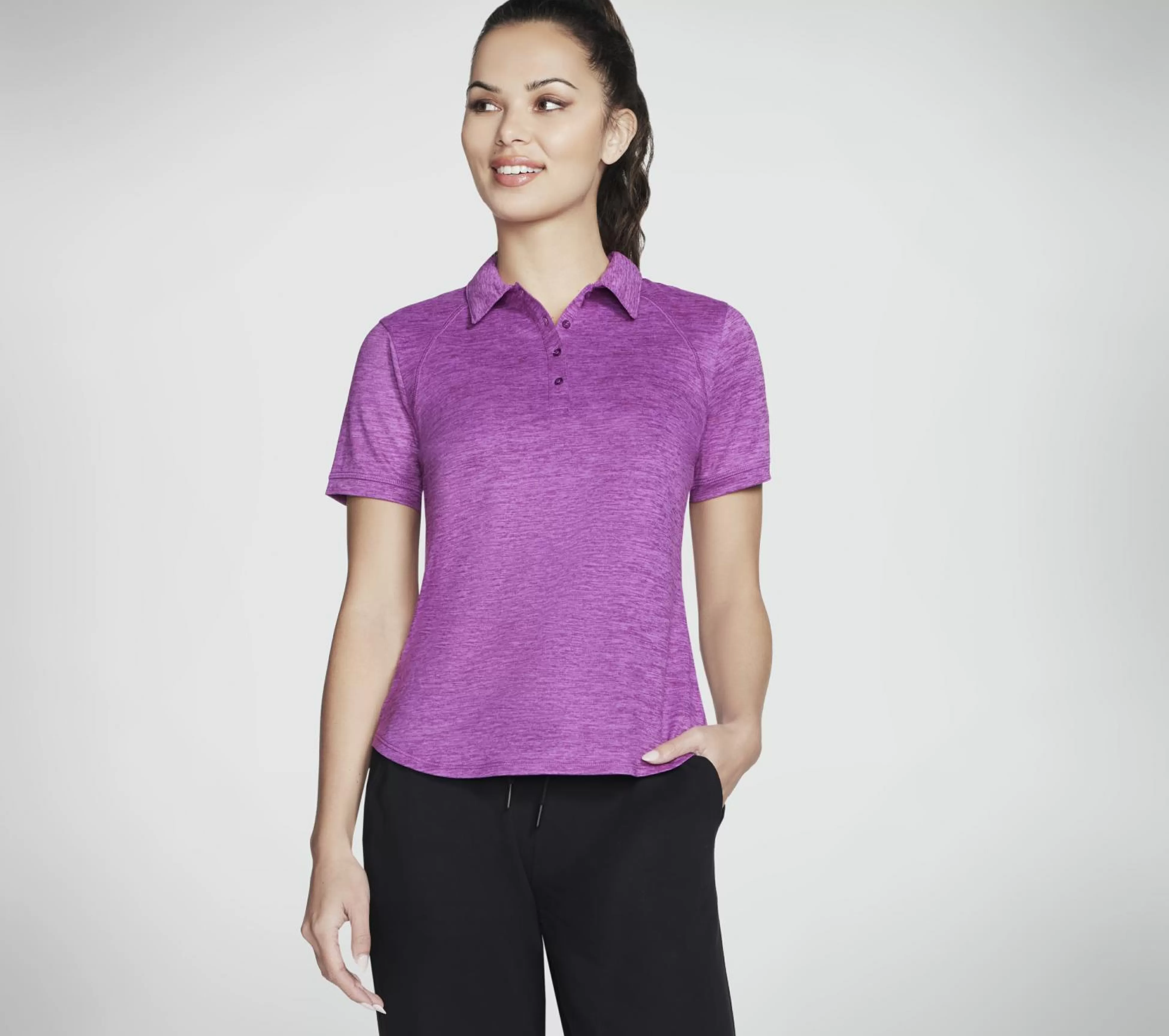 SKECHERS Tops | Tops^GO DRI SWIFT Club Polo VIOLET