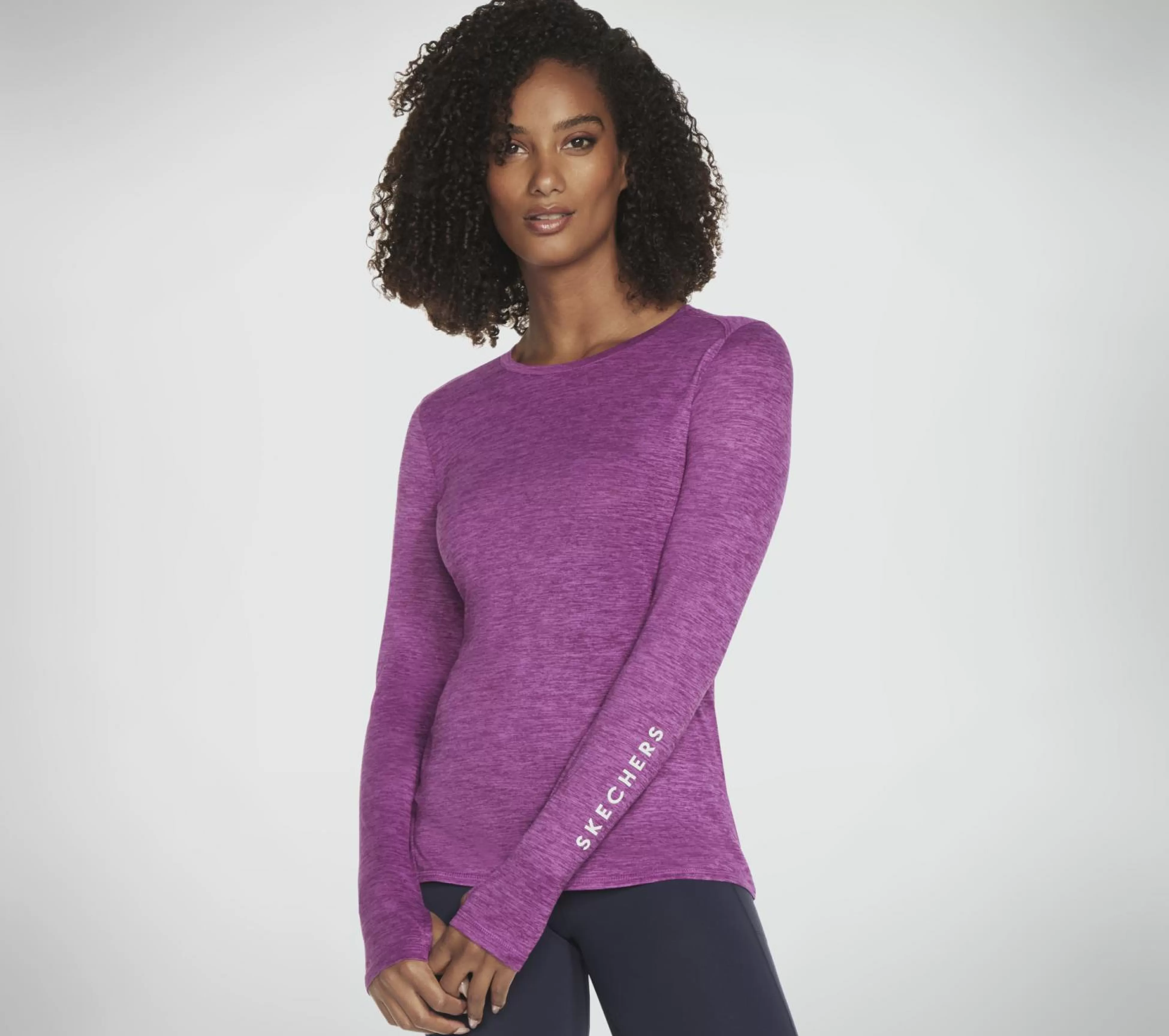 SKECHERS Tops | Tops^GO DRI Swift LS Crew VIOLET