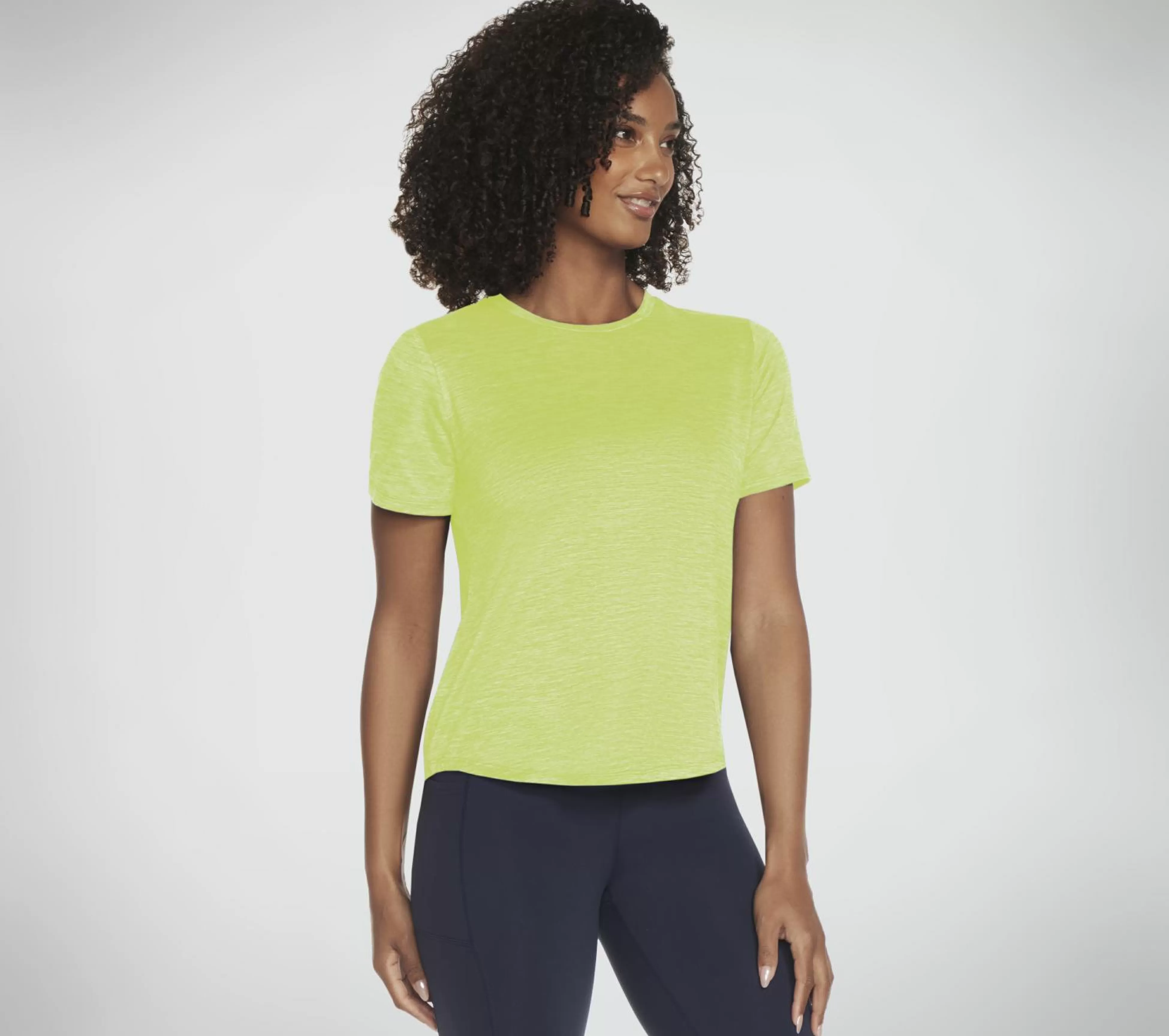 SKECHERS Tops | Tops^GO DRI SWIFT Tee NATUURLIJK / LIMOEN