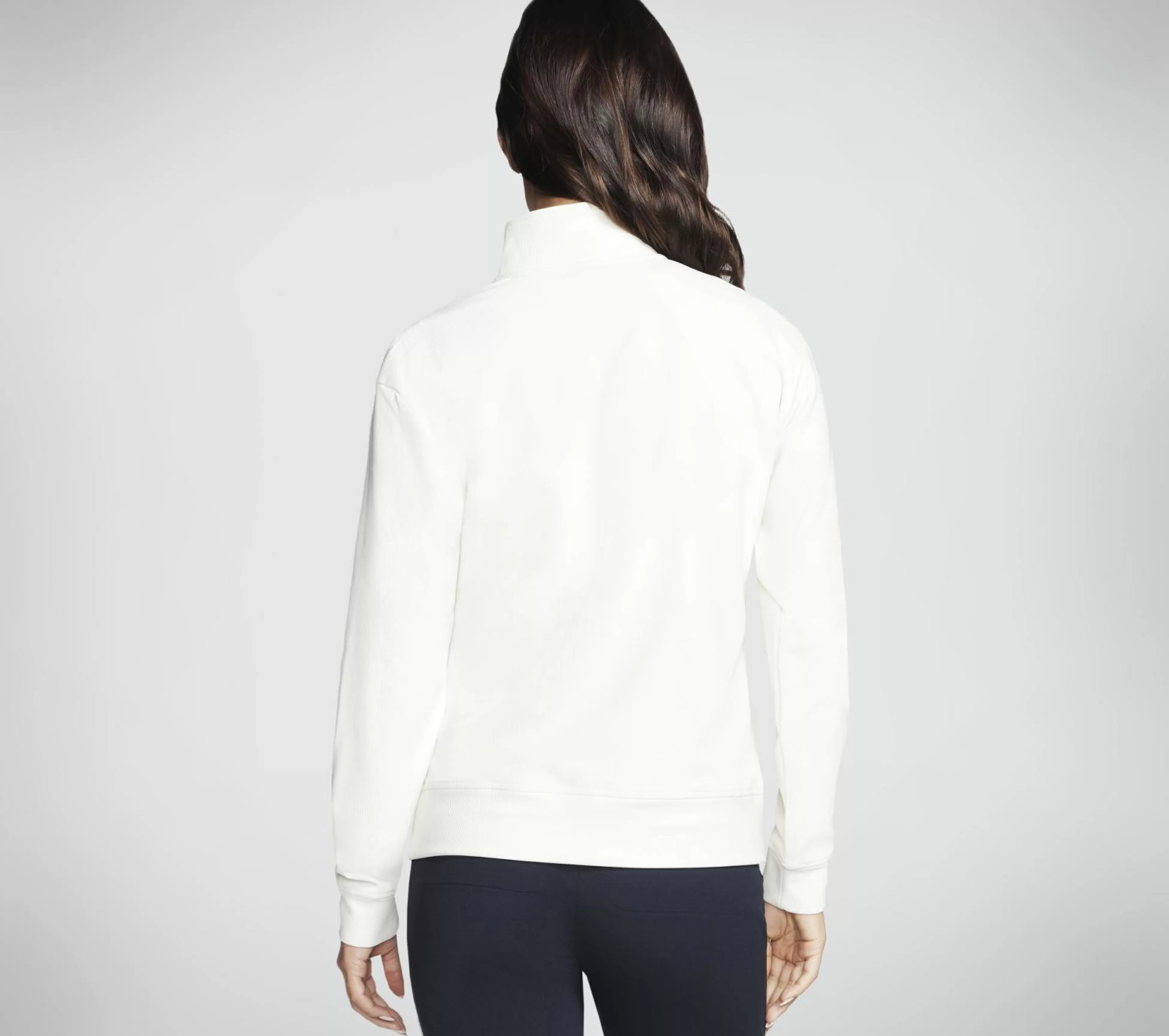 SKECHERS Tops | Tops^GO LUXE Rib 1/4 Zip GEBROKEN WIT