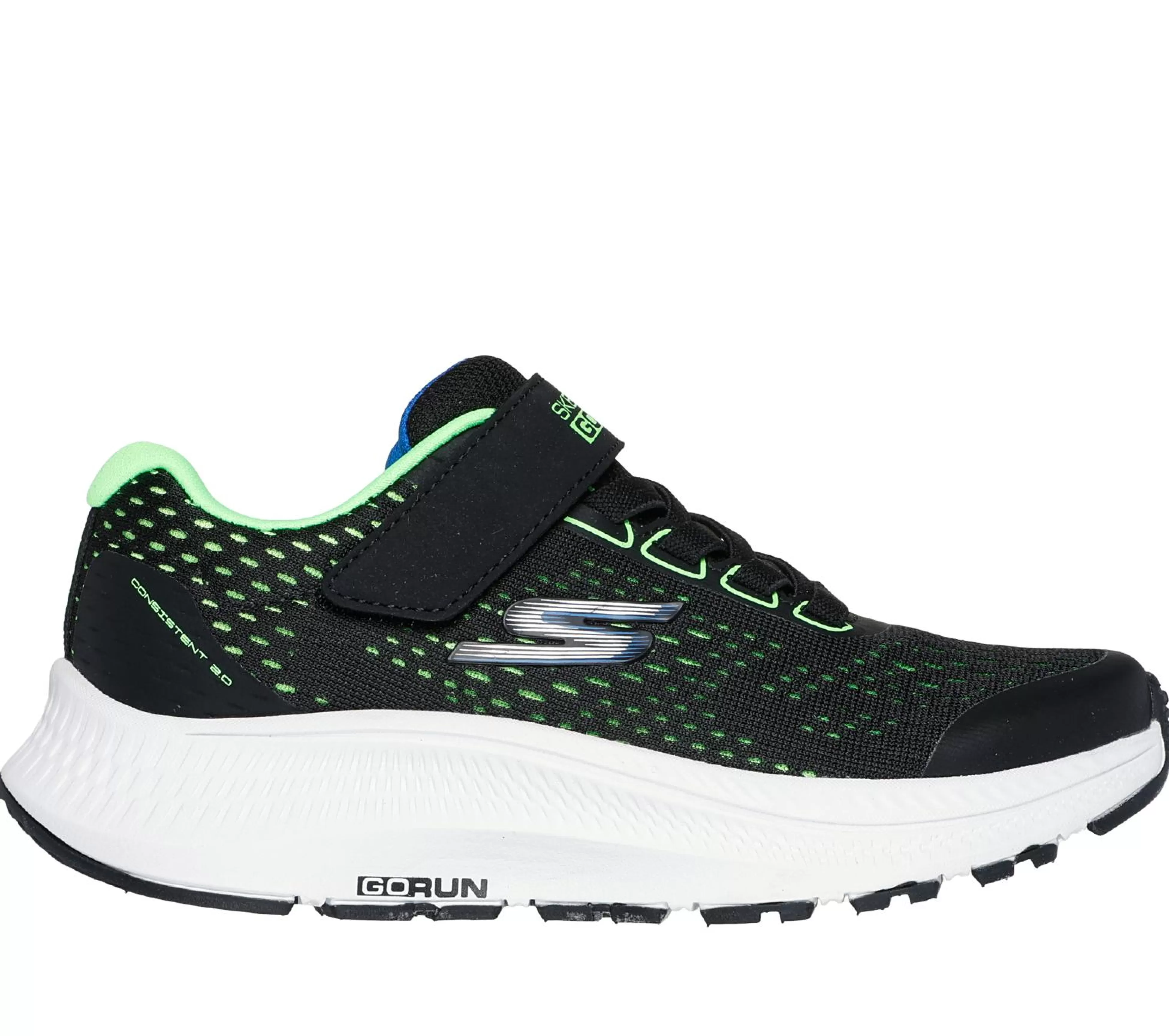 SKECHERS Instappers | Sneakers^GO RUN Consistent 2.0 - Kexlux ZWART / BLAUW / LIMOEN