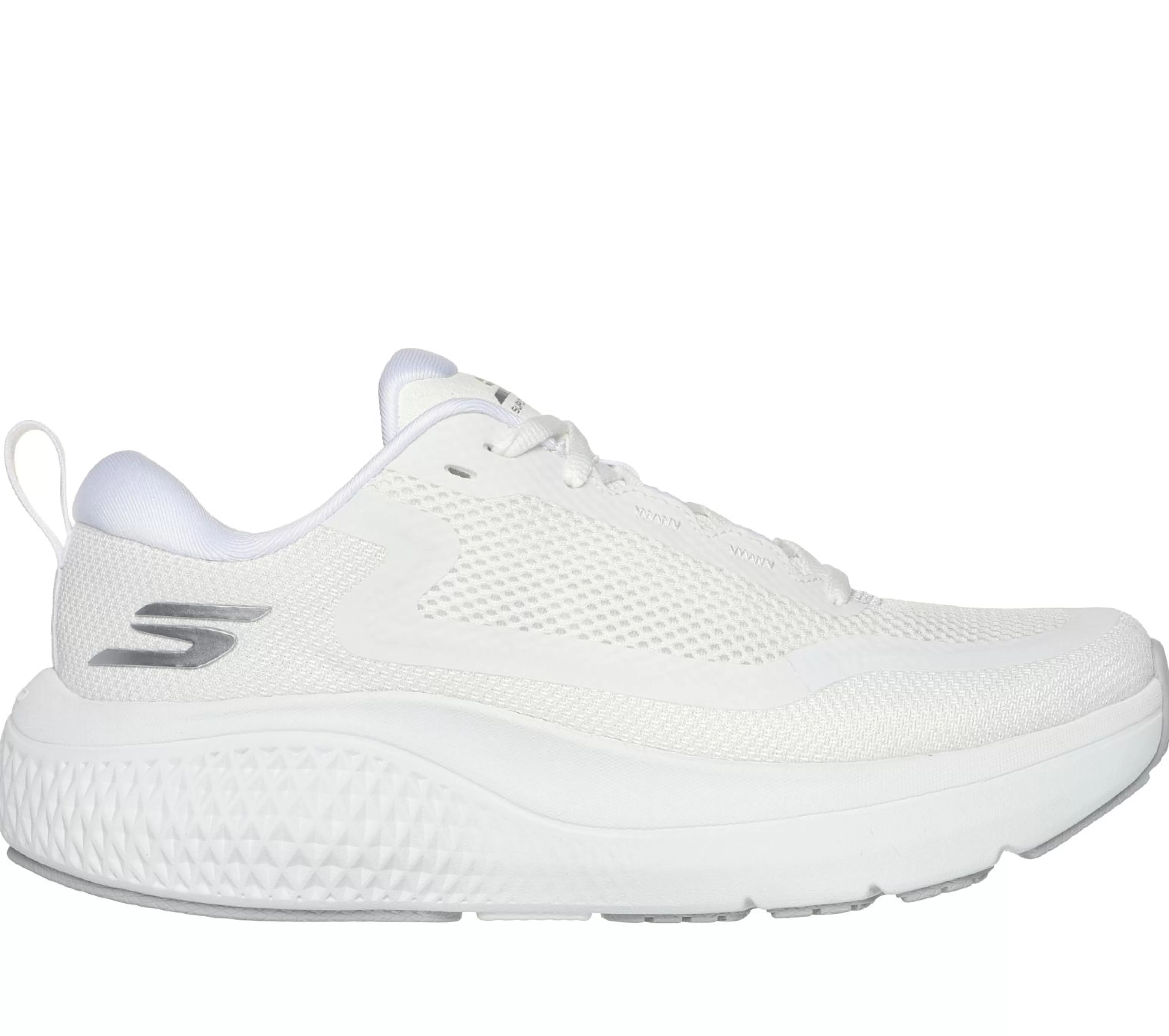 SKECHERS Veterschoenen | Sportieve Sneakers^GO RUN Supersonic Max WIT / ZILVER