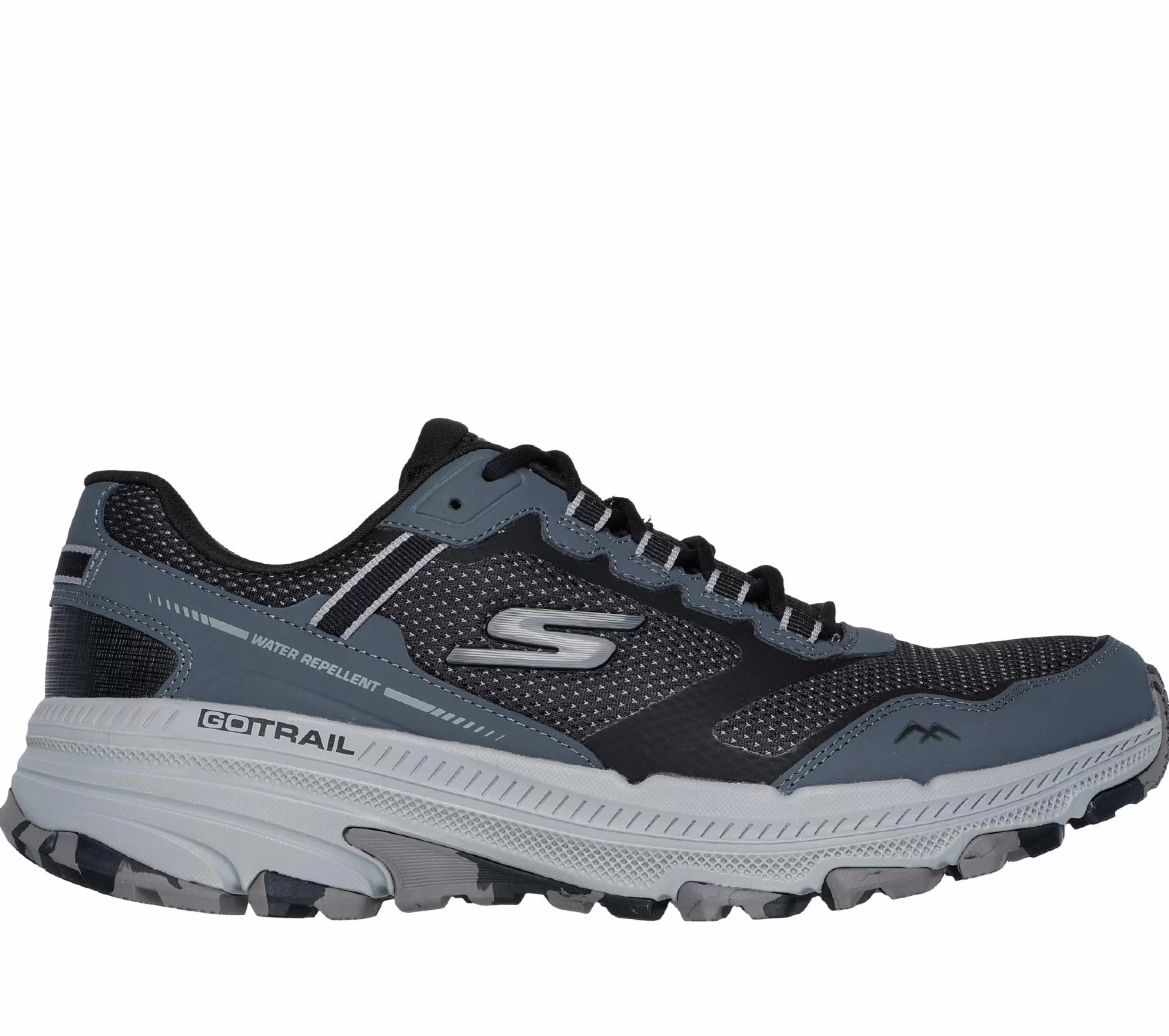 SKECHERS Veterschoenen | Sportieve Sneakers^GO RUN Trail Altitude 2.0 - Marble Rock 3.0 ZWART / GRIJS