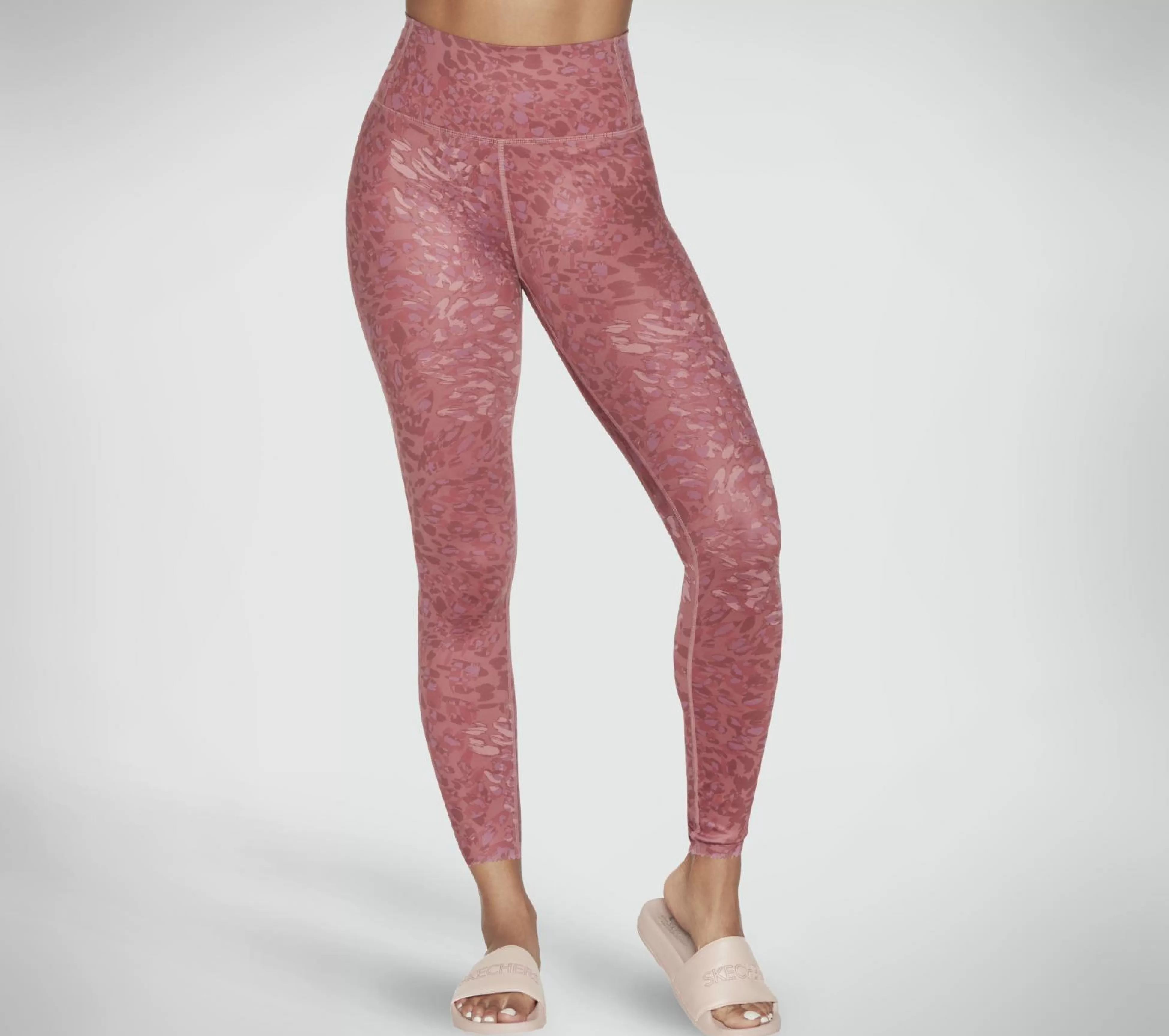 SKECHERS Broeken | Broeken^GO SCULPT HW Leopard Legging MAUVE / PURPER