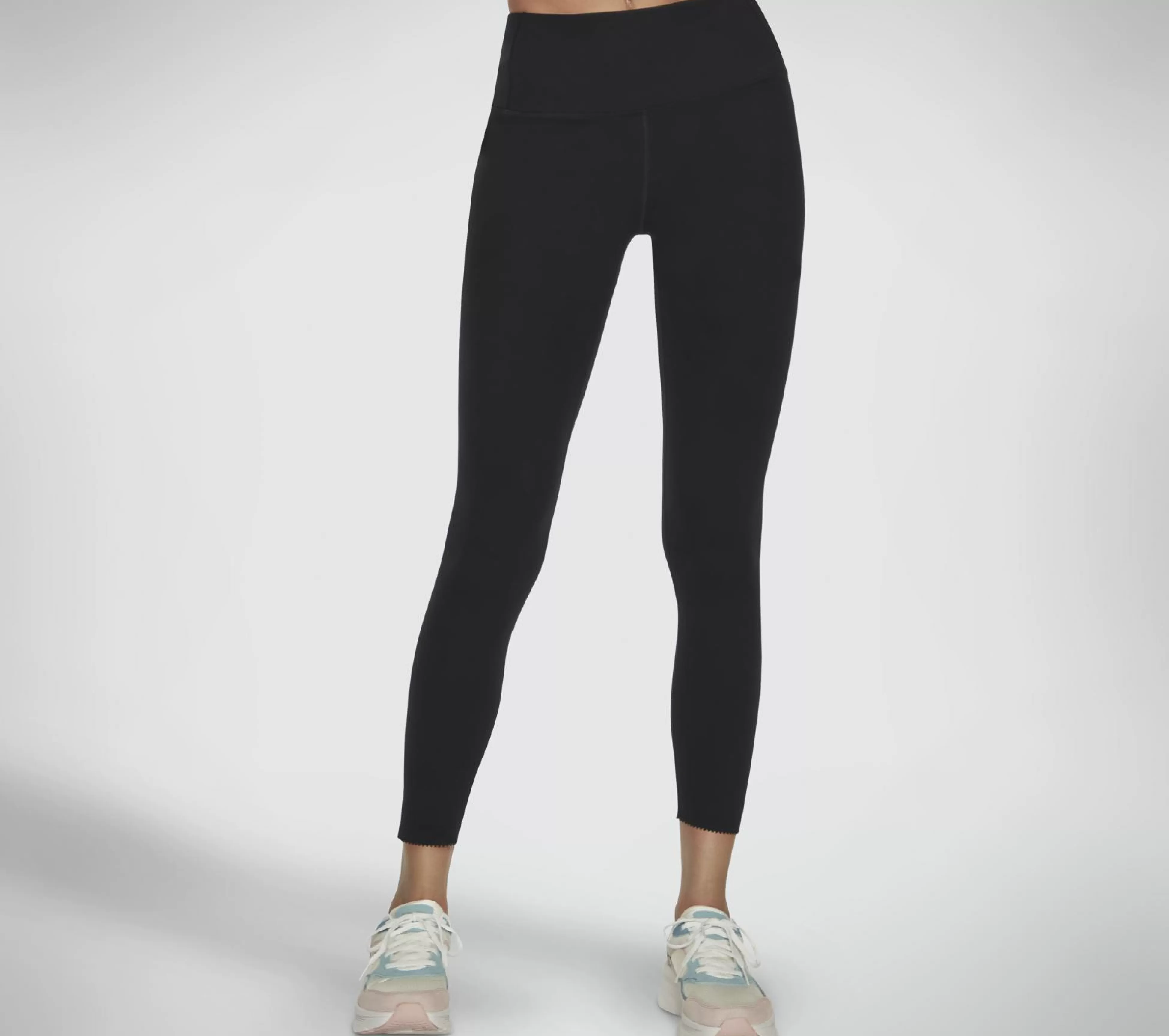 SKECHERS Broeken | Broeken^GO SCULPT Scalloped HW Legging ZWART