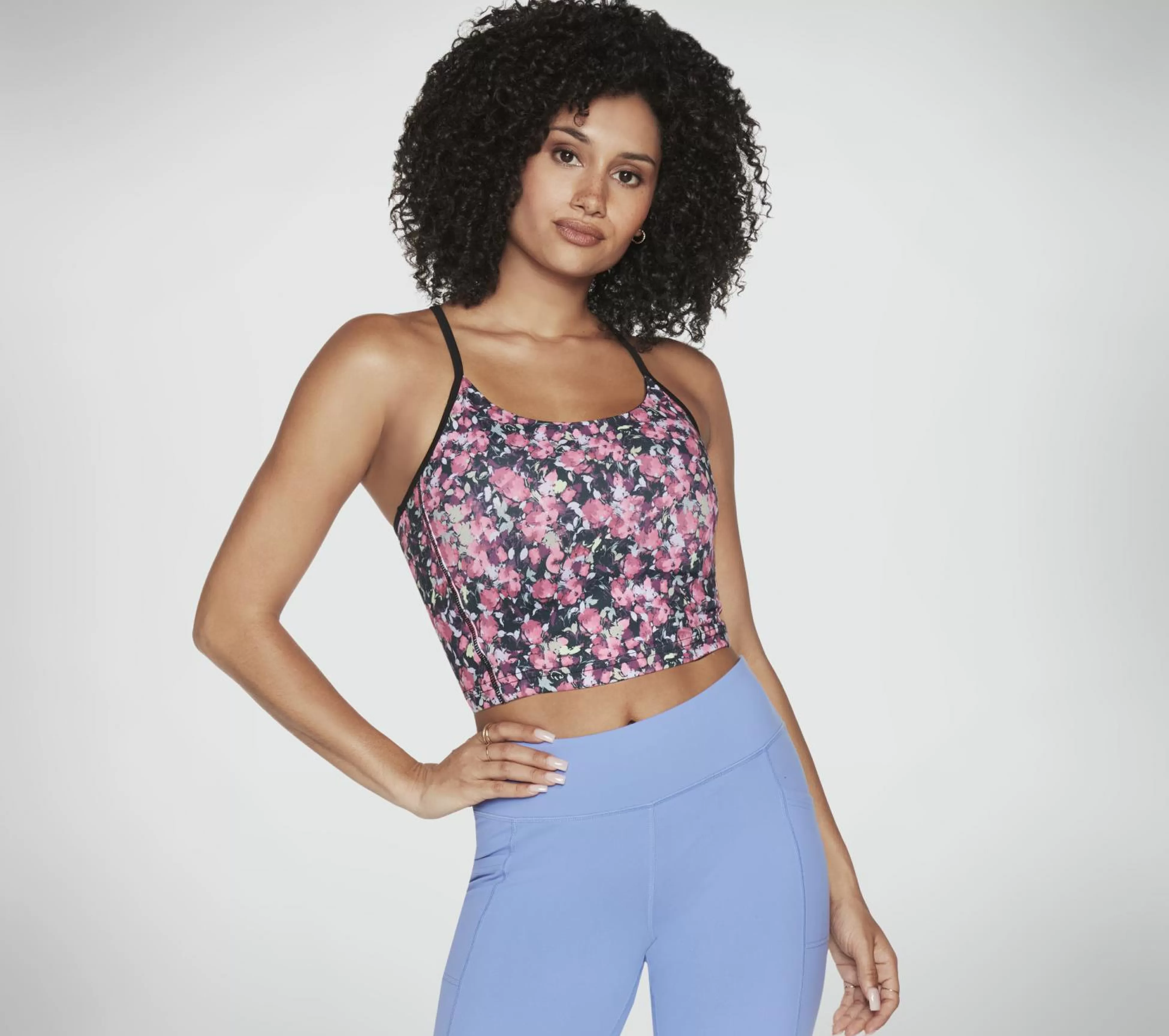 SKECHERS Tops | Tops^GO STRETCH Fantasy Fields Racerback Bra ZWART / ROOD / BLAUW