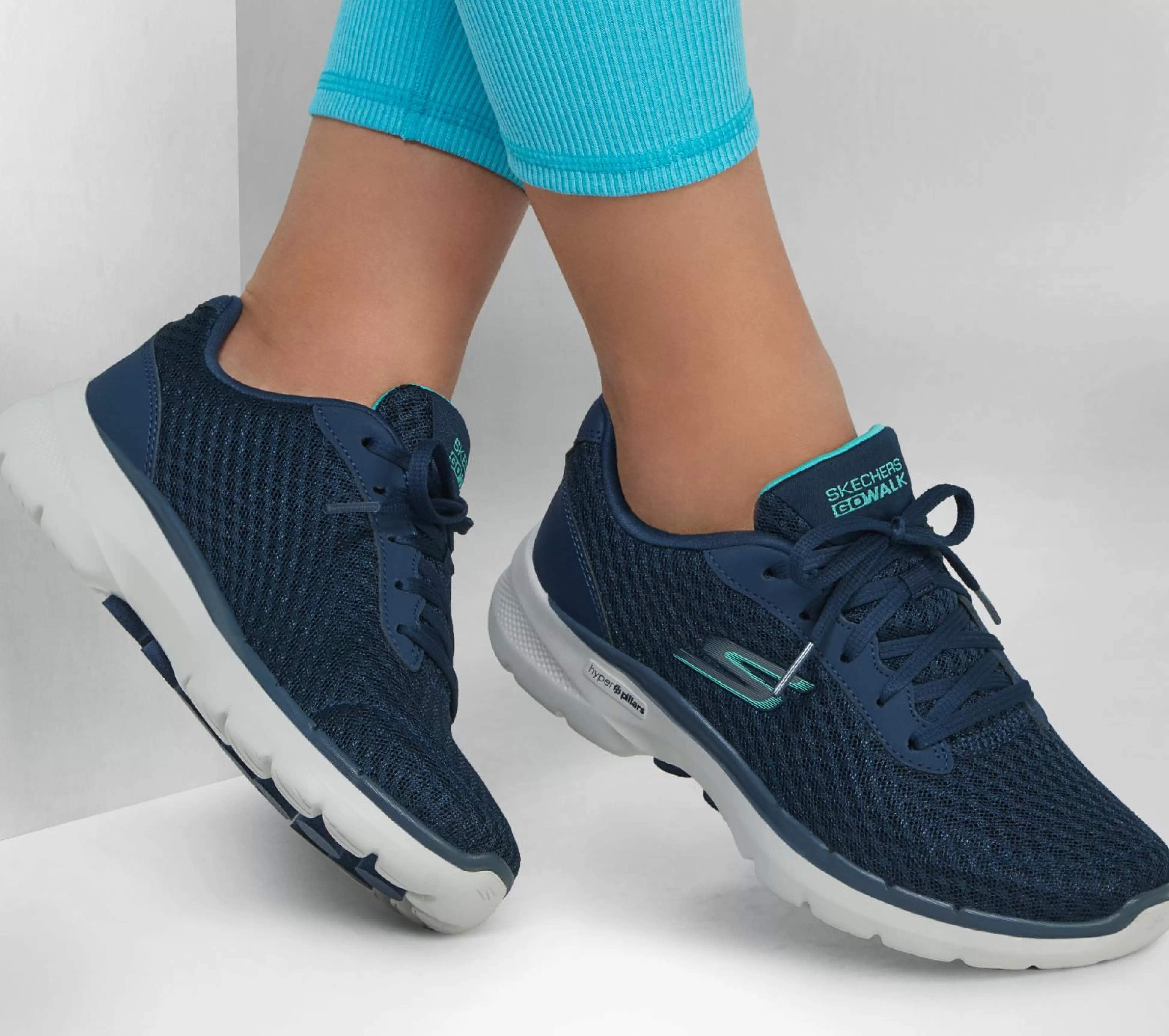 SKECHERS Veterschoenen | Sportieve Sneakers^GO WALK 6 - Iconic Vision MARINE / TURKOOIS