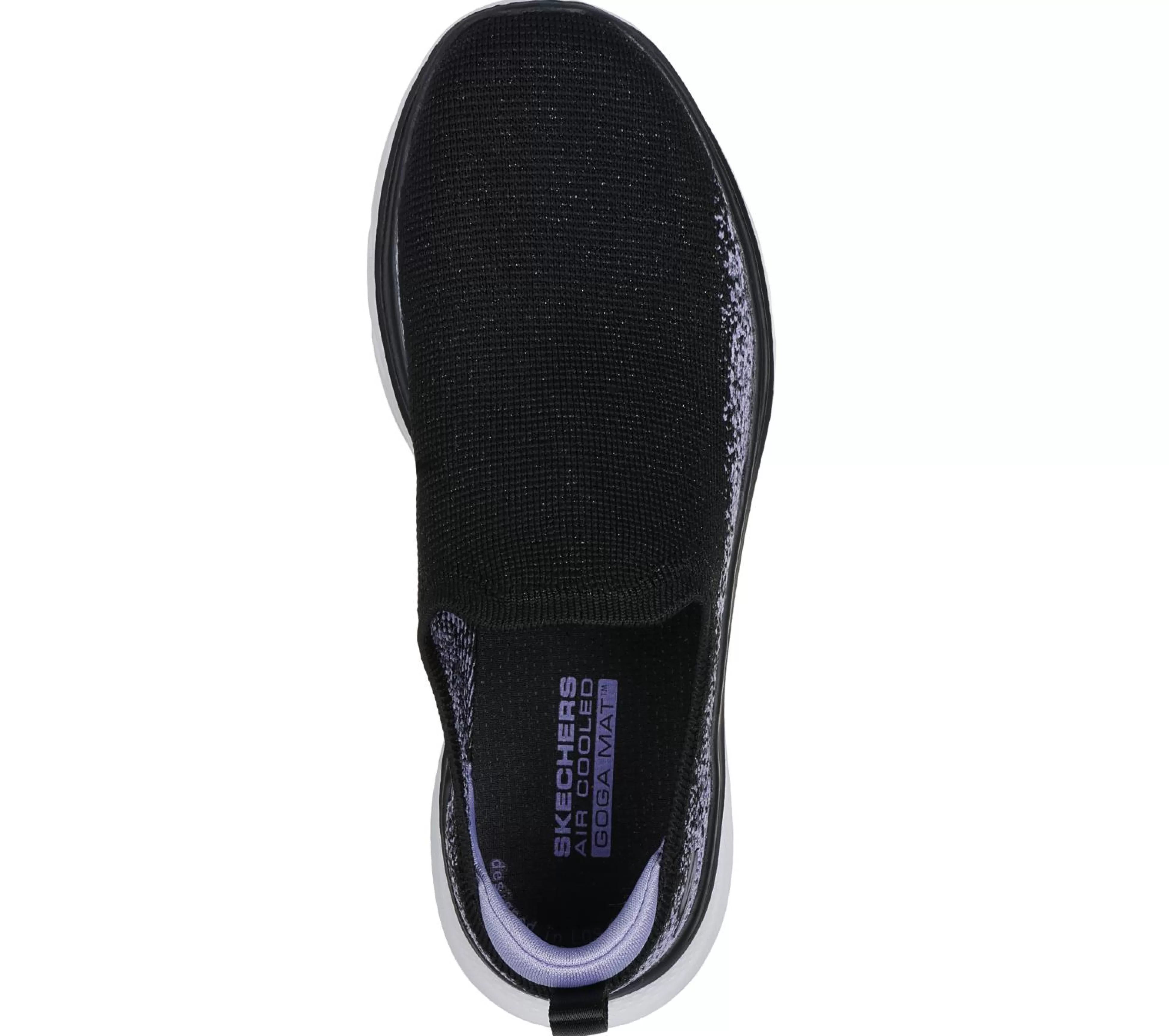 SKECHERS Instappers | Sportieve Sneakers^GO WALK 7 - Zaida ZWART / LAVENDEL