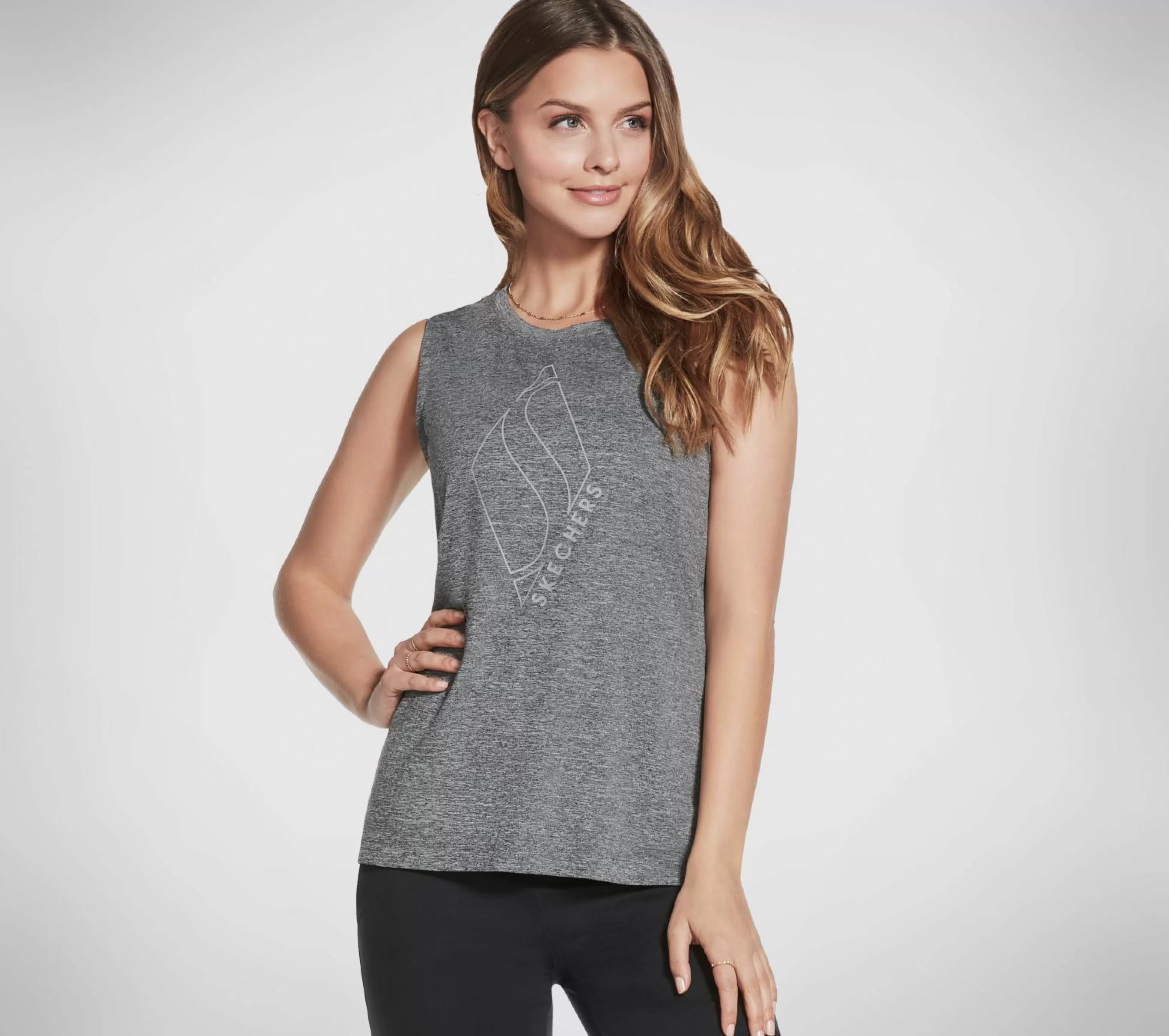 SKECHERS Tops | Tops^GO WALK Apparel GO DRI Essential Tank Top ZWART