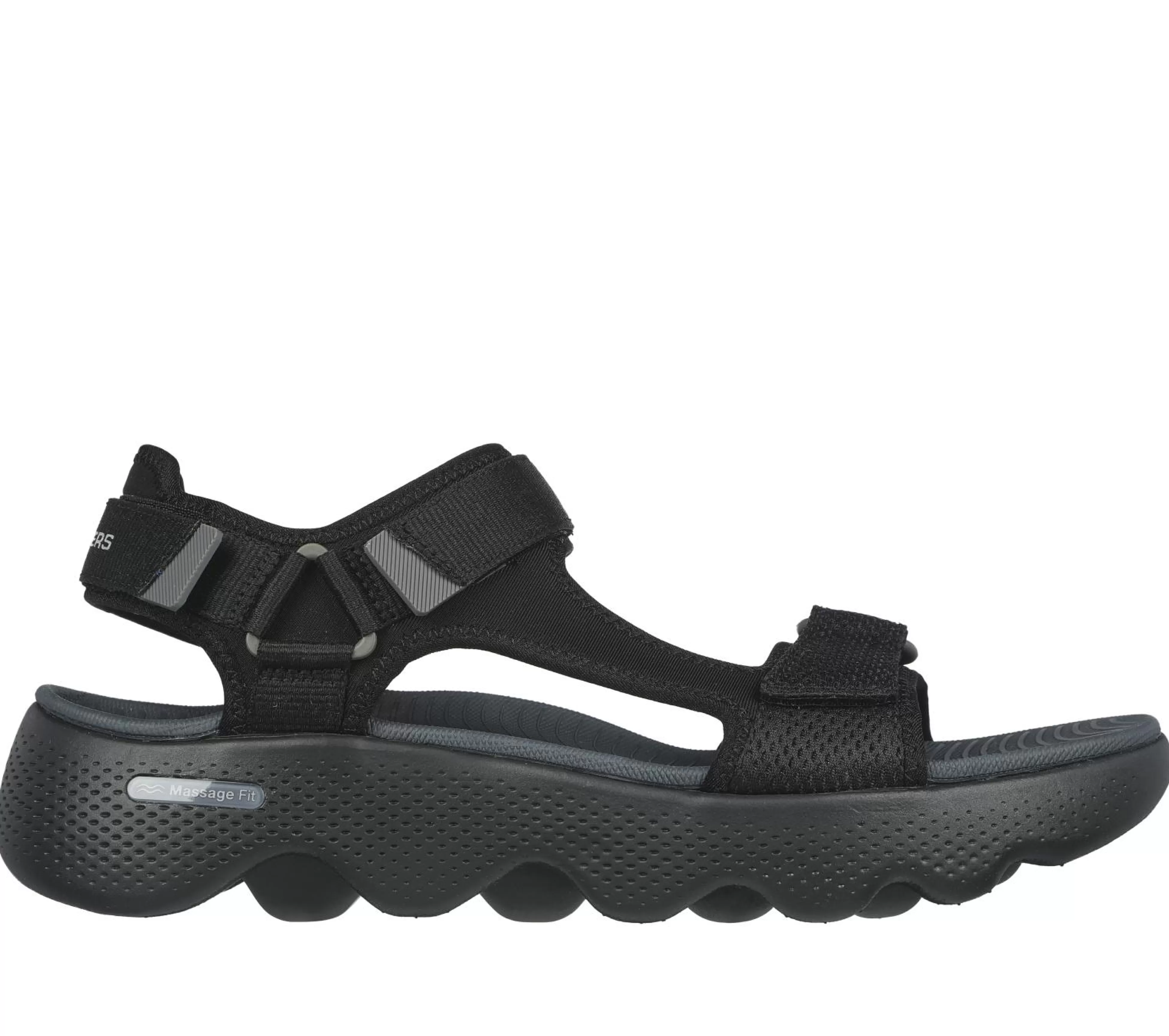 SKECHERS Sandalen^GO WALK Massage Fit Sandal ZWART / GRIJS