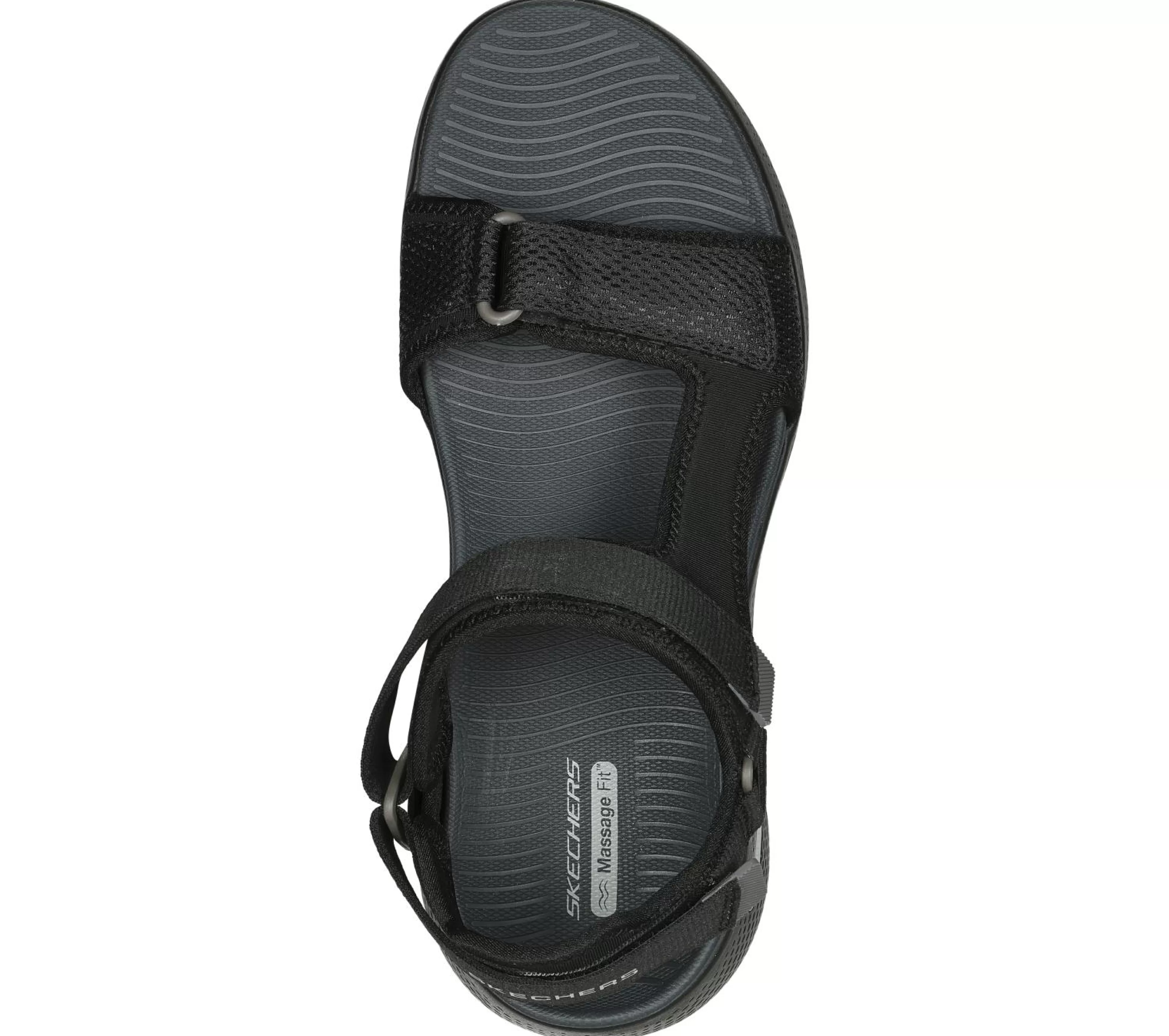 SKECHERS Sandalen^GO WALK Massage Fit Sandal ZWART / GRIJS