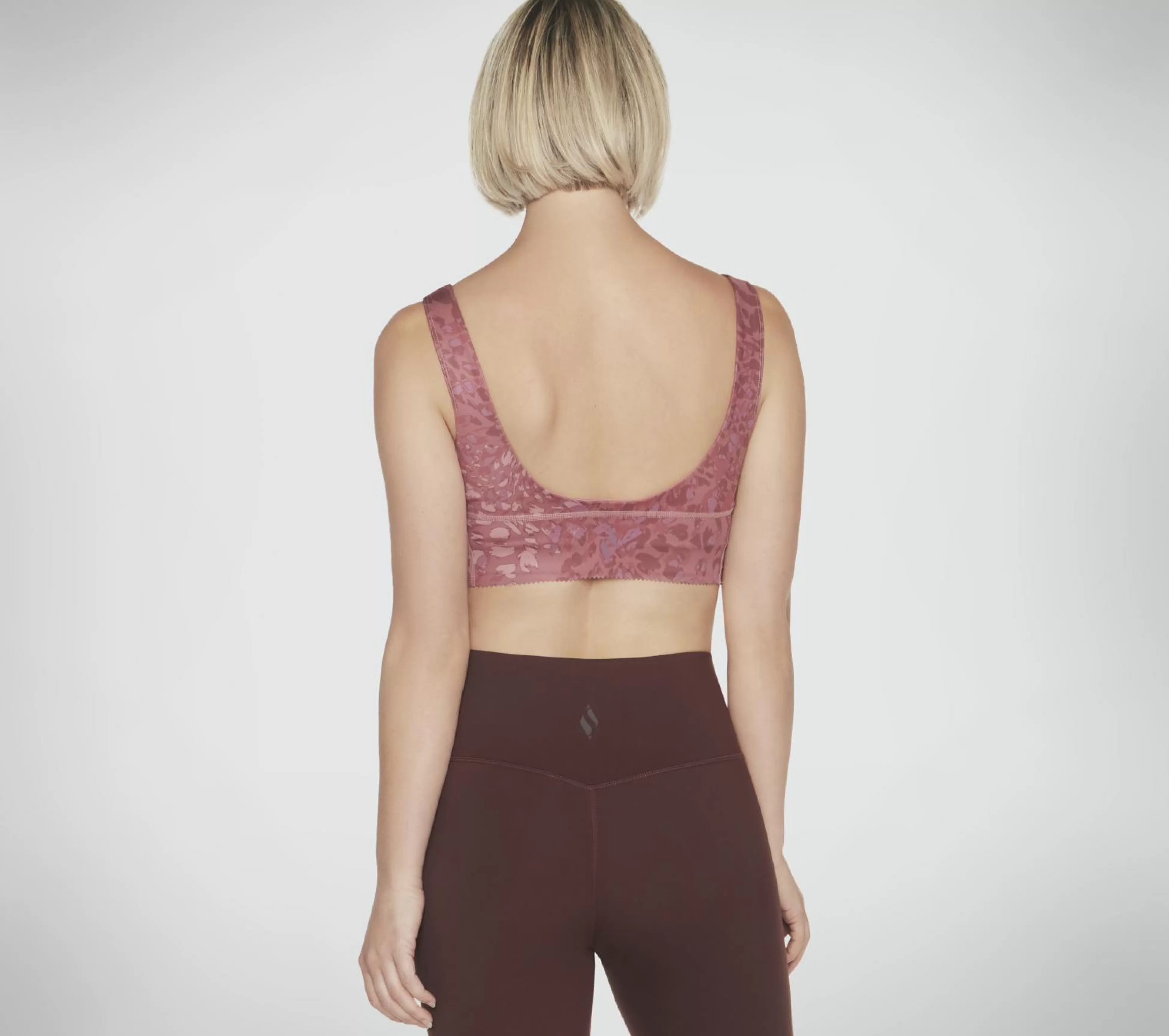 SKECHERS Tops | Tops^GOSCULPT Leopard Longline Bra MAUVE / PURPER