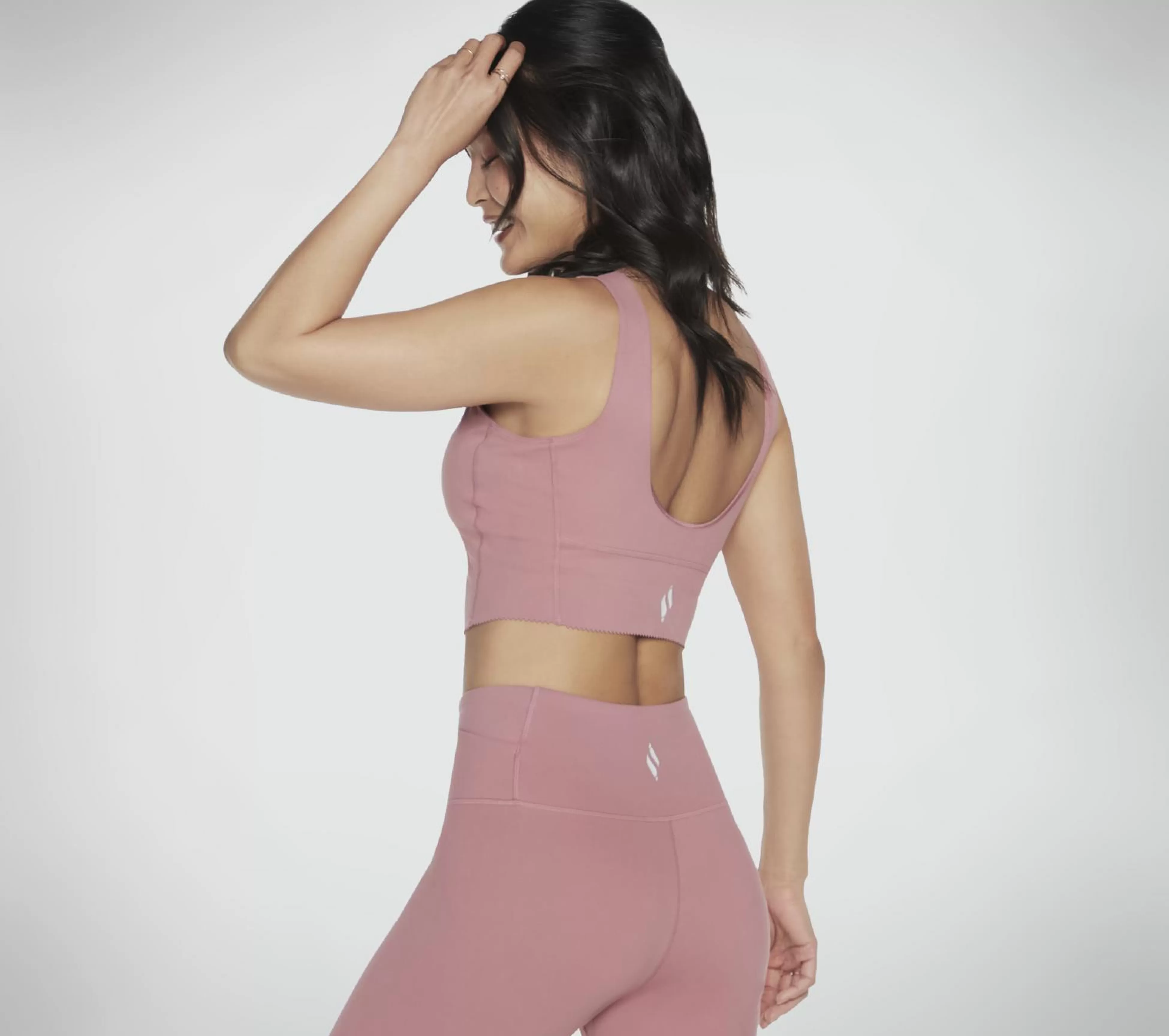 SKECHERS Tops | Tops^GOSCULPT Scalloped Longline Bra MAUVE