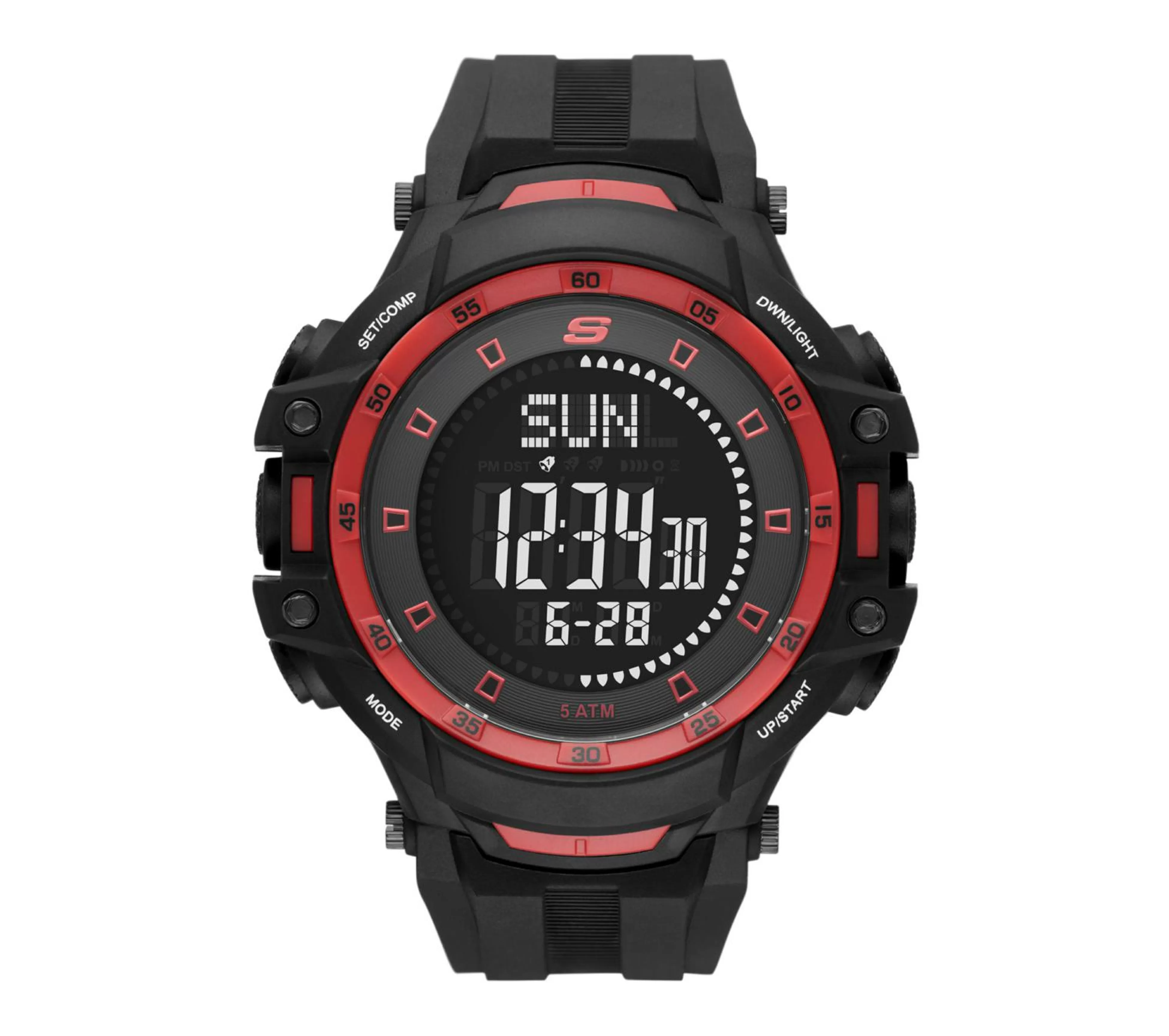 SKECHERS Horloges | Accessoires^Grandpoint Black & Red Watch ZWART