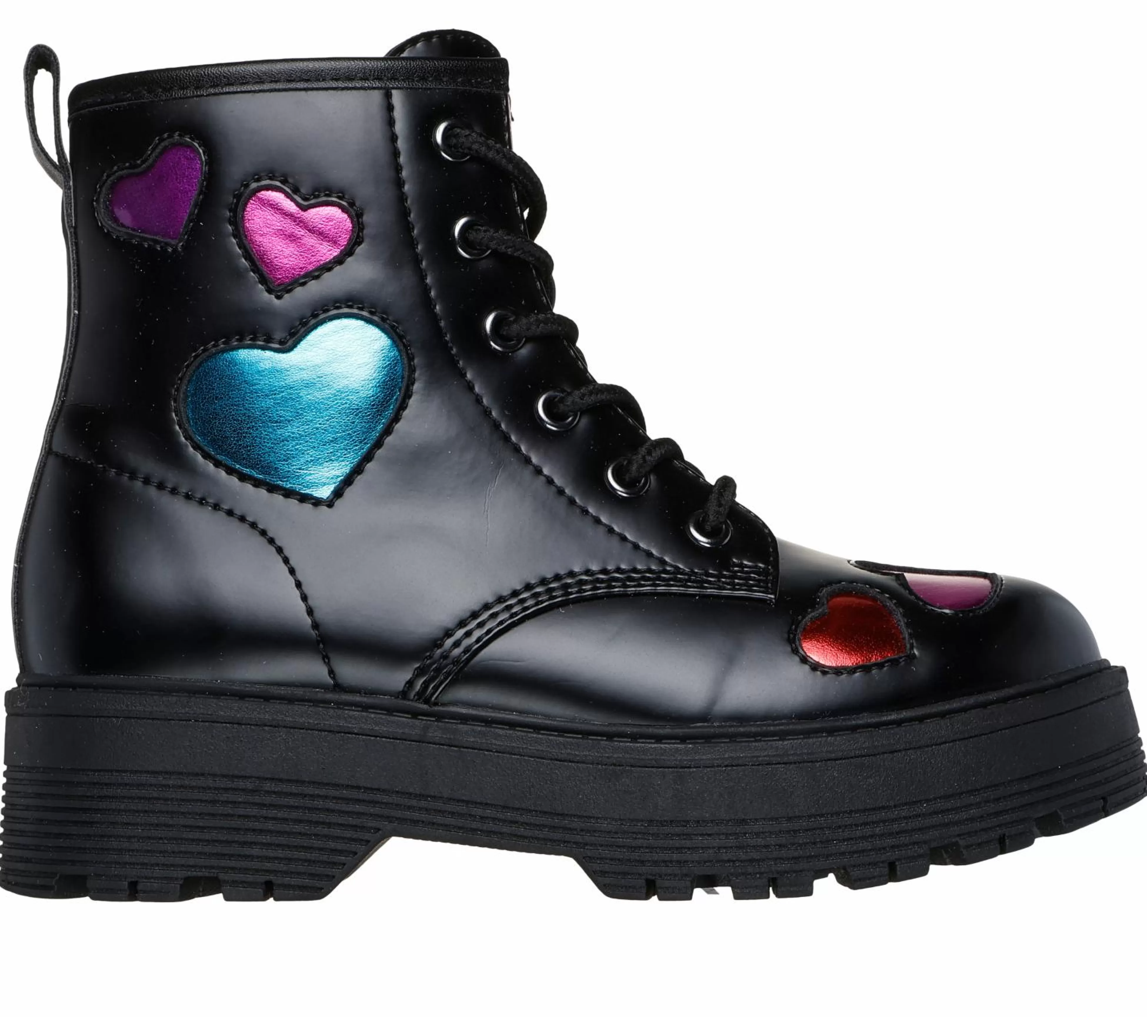 SKECHERS Veterschoenen | Boots^Gravlen Hi - Metallic Heart ZWART