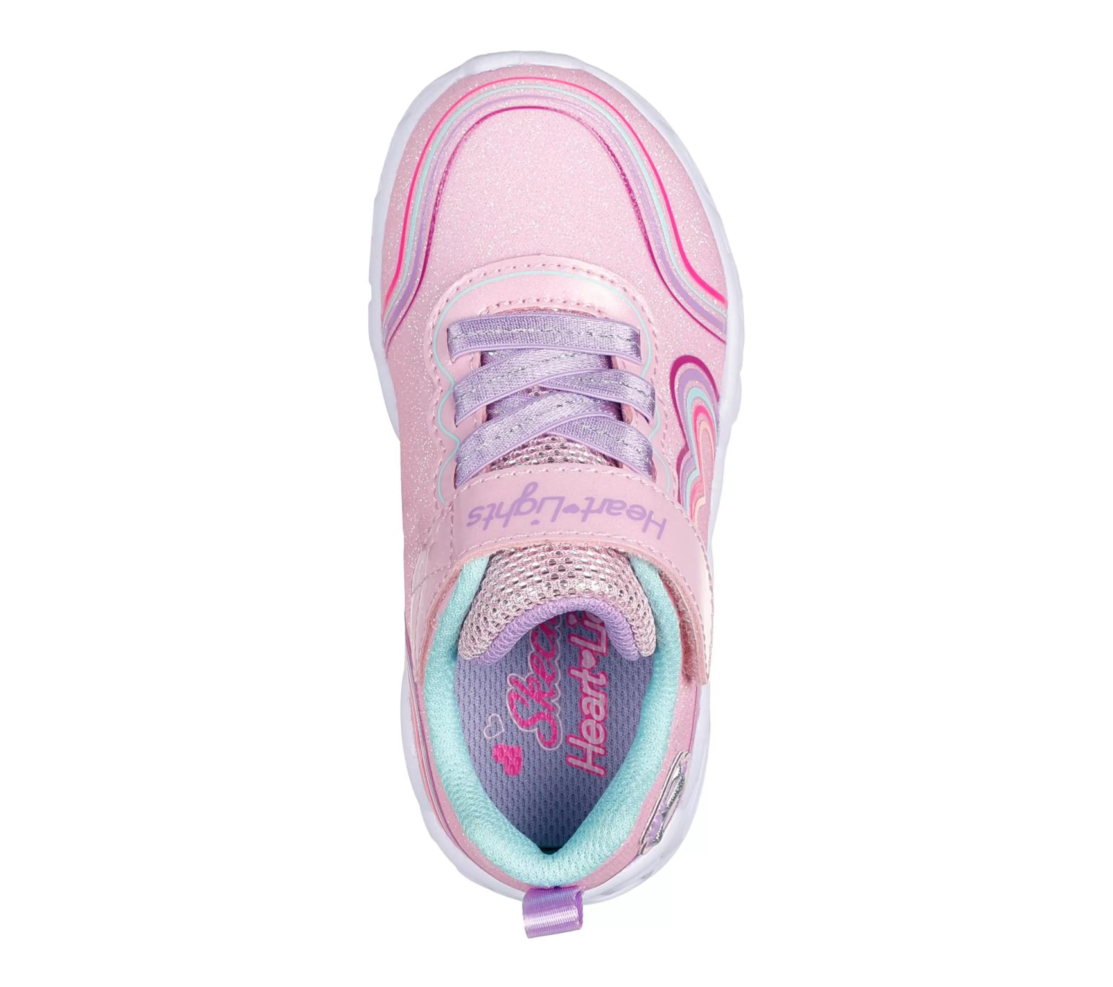 SKECHERS Lichtjes Schoenen | Instappers^Heart Lights - Retro Hearts LICHT ROZE